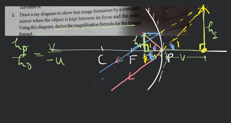 Draw the ray diagram and explain the nature and position of the image when  the object is at2F