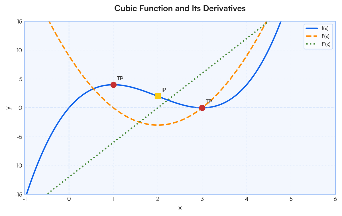 Derivative Of A Quartic Function Graph