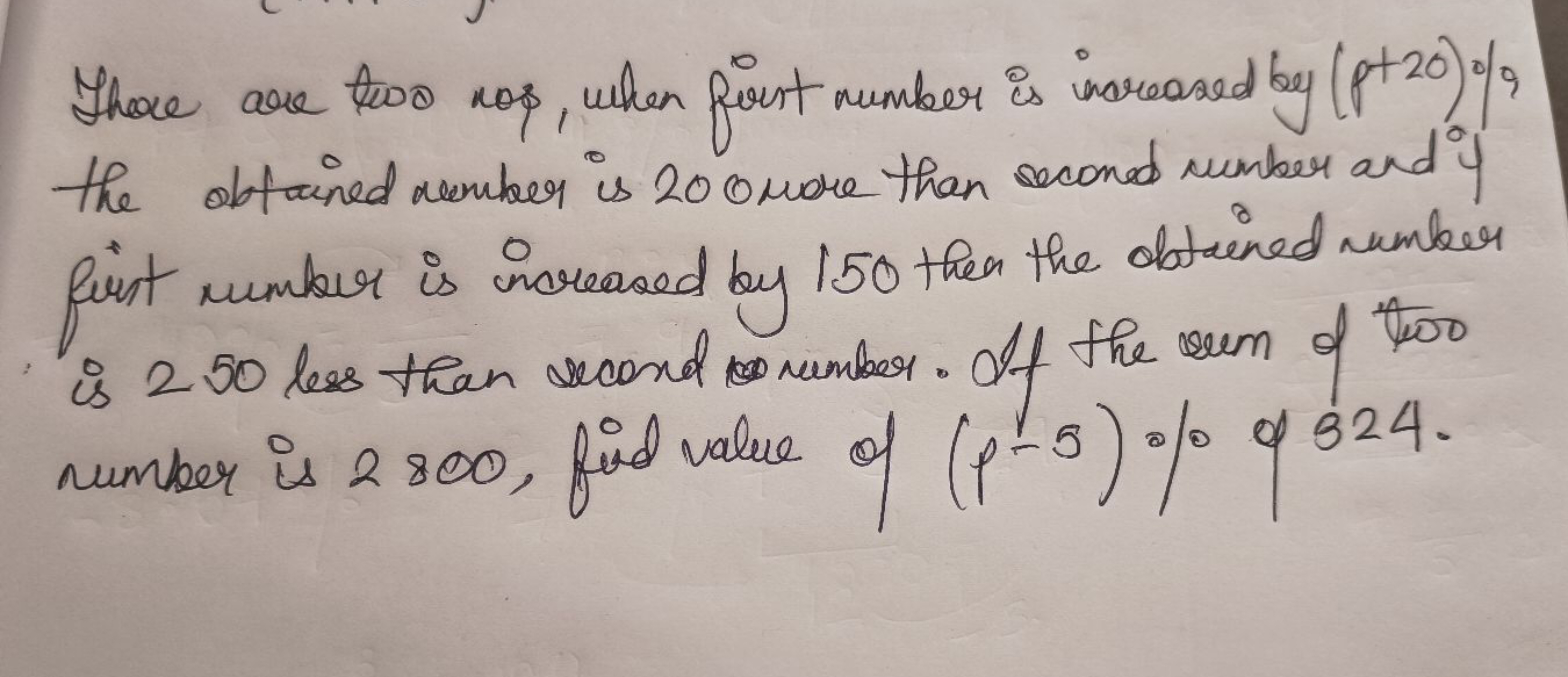 These are two nos, when firn number is increased by (p+20)∘/9 the obta