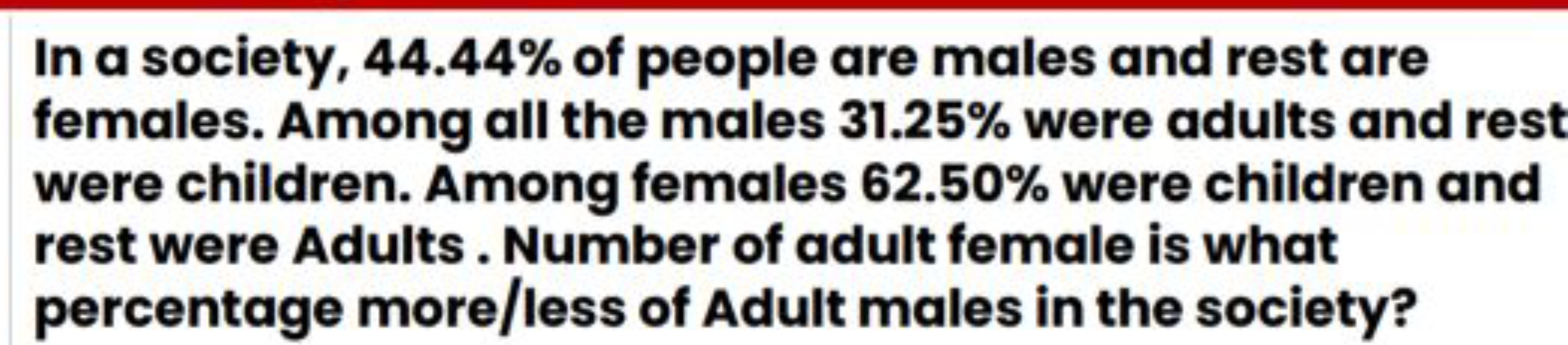 In a society, 44.44% of people are males and rest are females. Among a