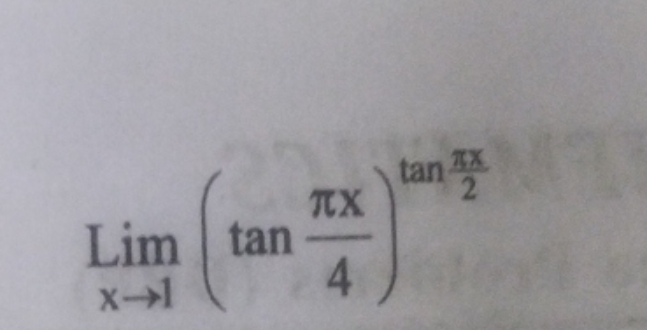 Limx→1​(tan4πx​)tan2πx​