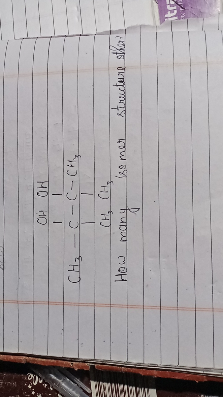 CC(C)(O)C(C)(C)O

How many isomer structure other?