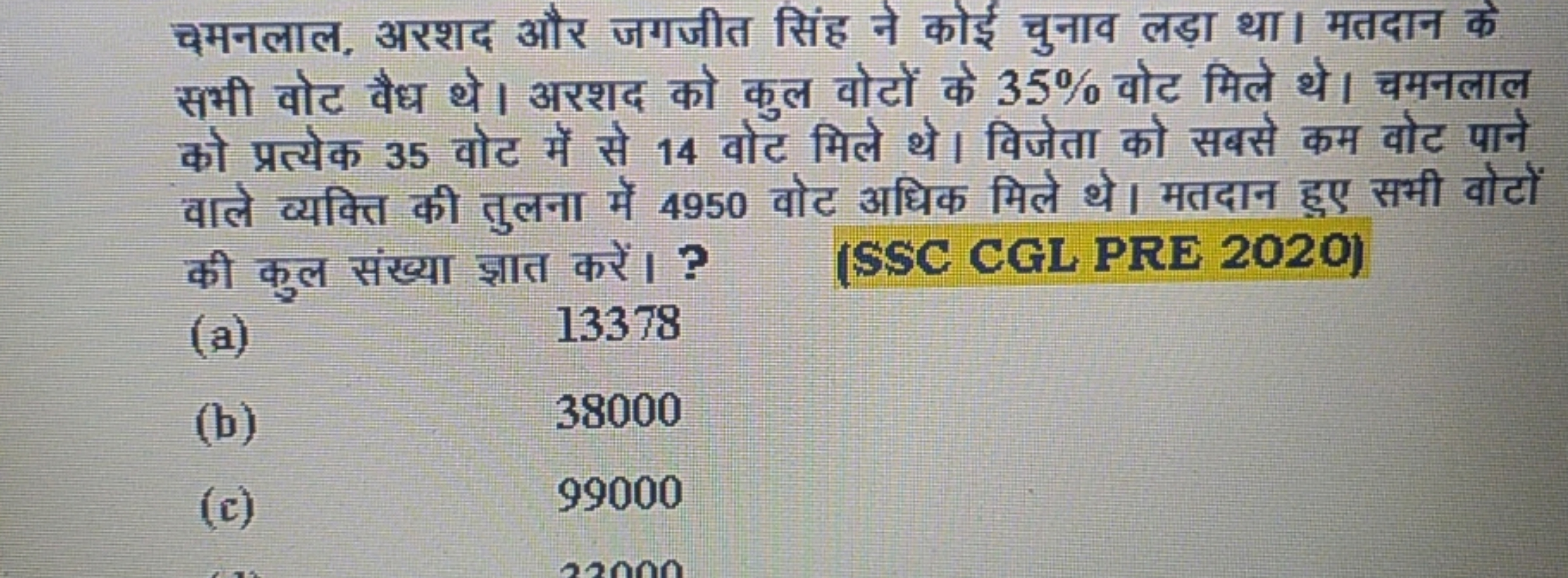 चमनलाल, अरशद और जगजीत सिंह ने कोई चुनाव लड़ा था। मतदान के सभी वोट वैध 