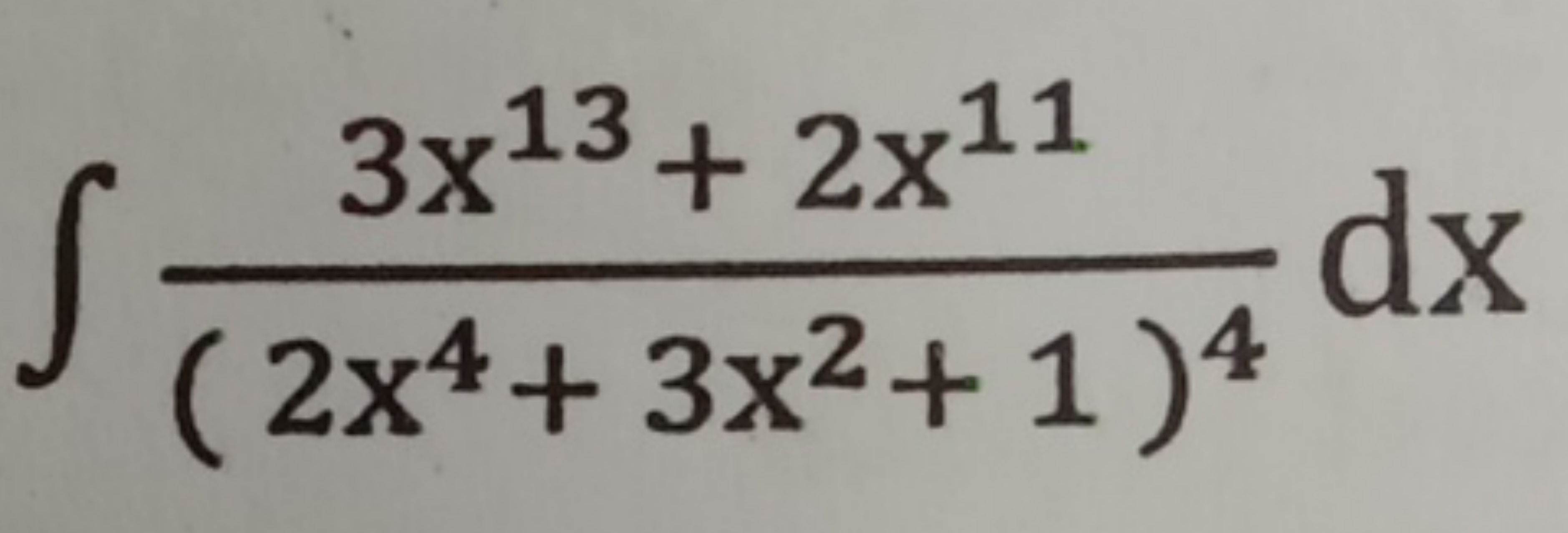 ∫(2x4+3x2+1)43x13+2x11​dx