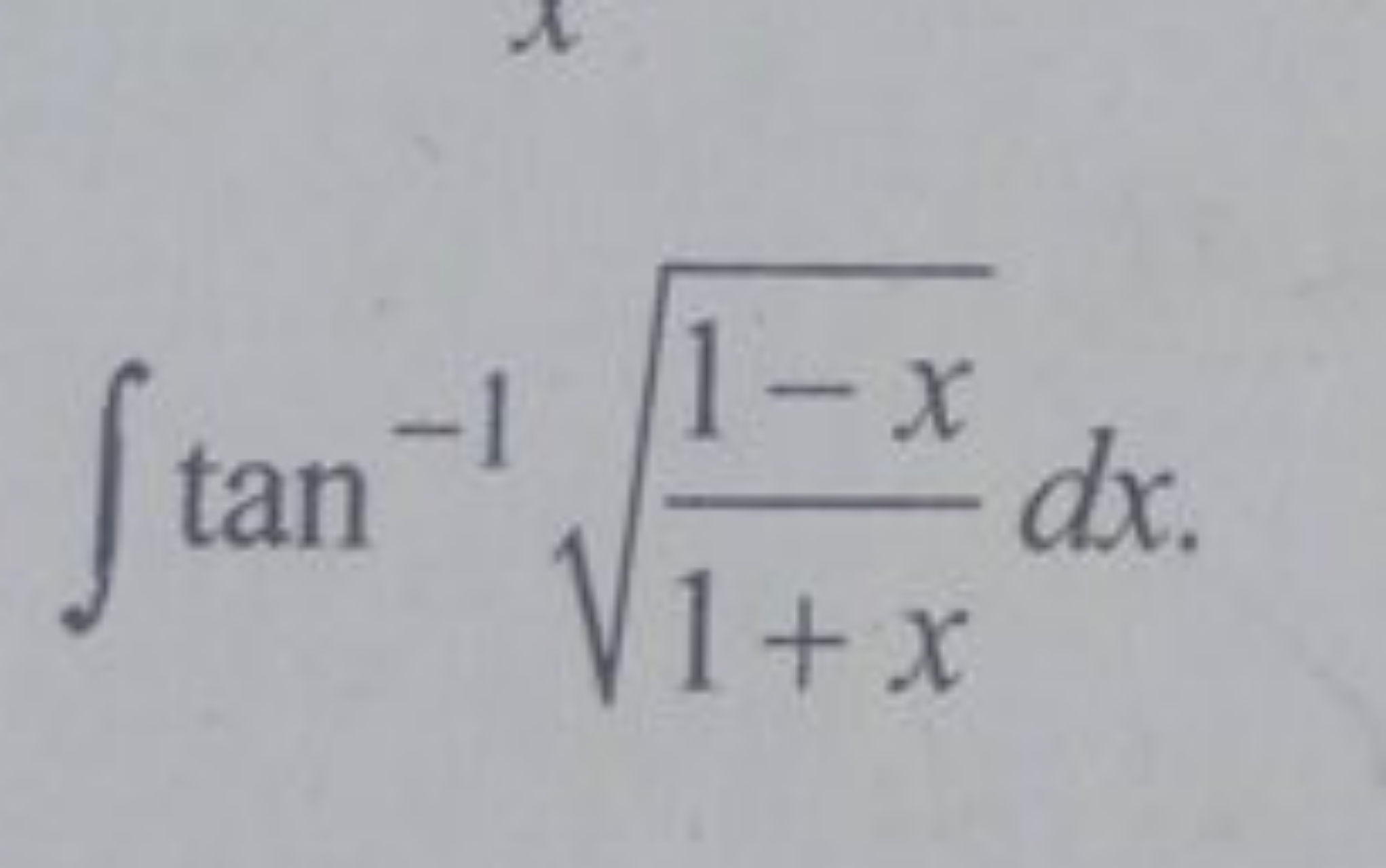 ∫tan−11+x1−x​​dx