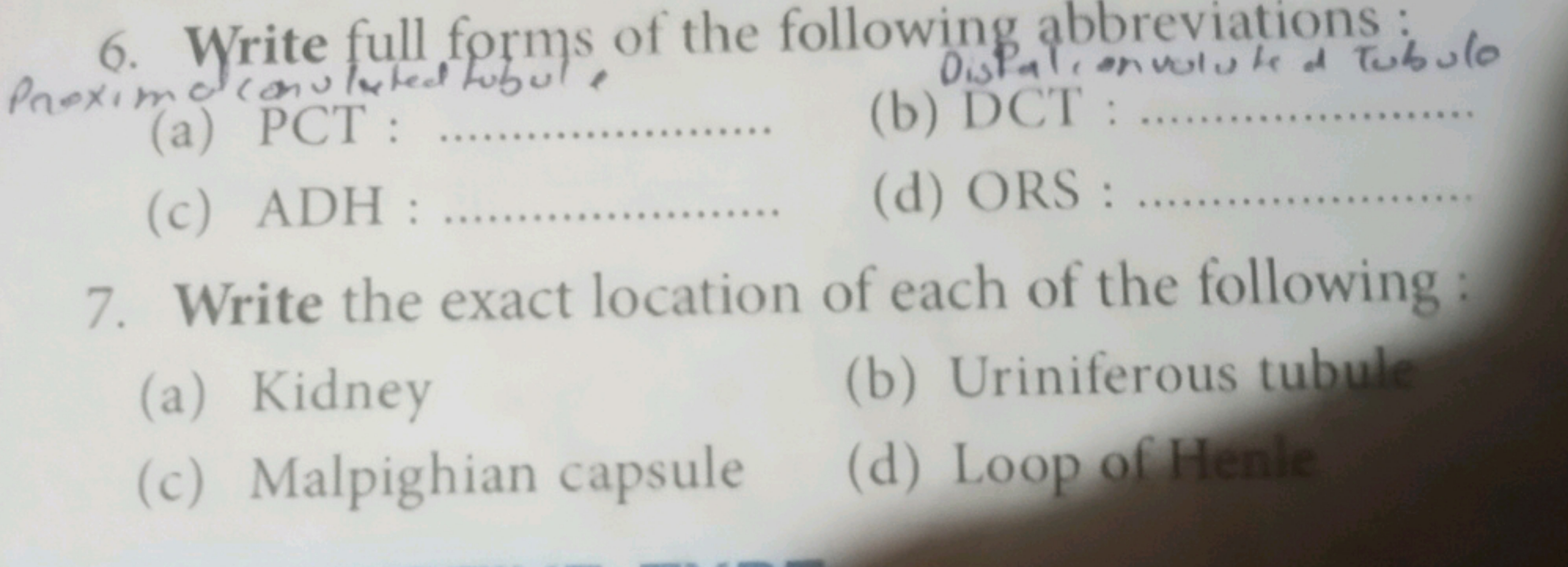 6. Write full forms of the following abbreviations Proximo l convened 