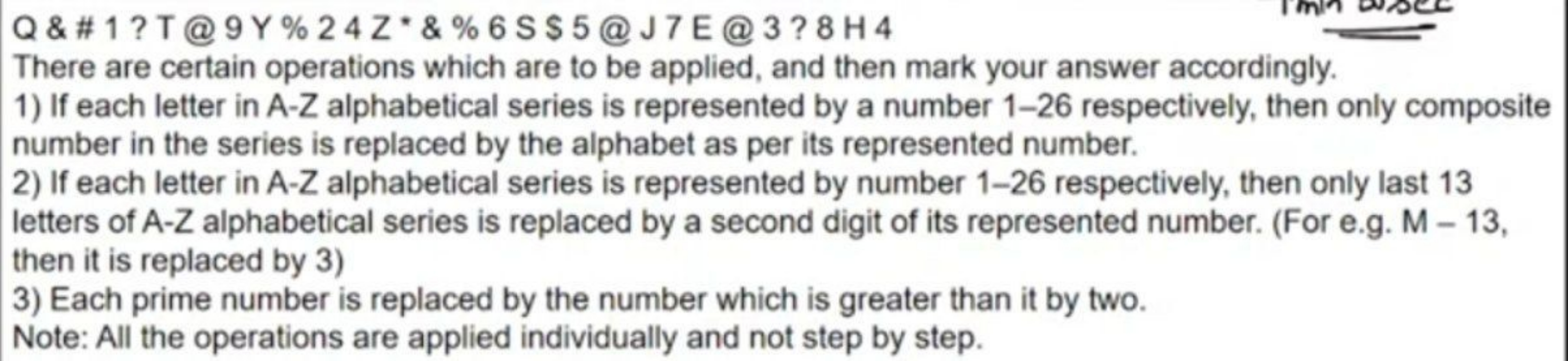 Q\&\#1?T@9Y\%24Z*\&\%6S\$5@J7E@3 ? 8H4
There are certain operations wh