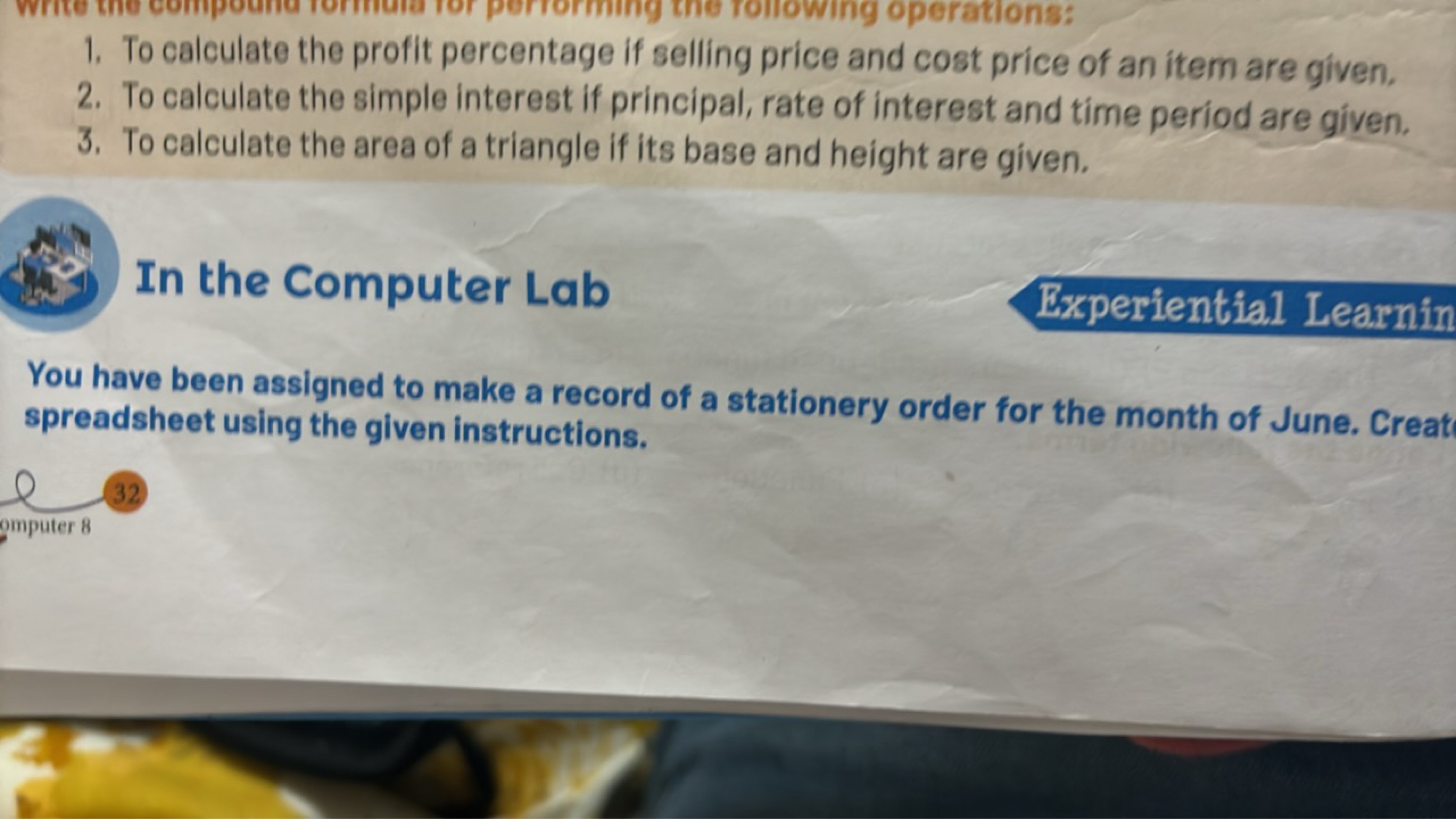 1. To calculate the profit percentage if selling price and cost price 