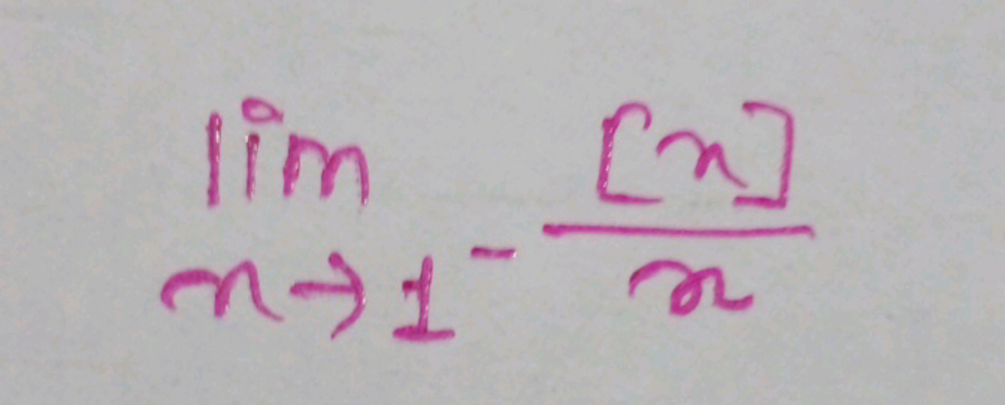 limn→1−​x[n]​