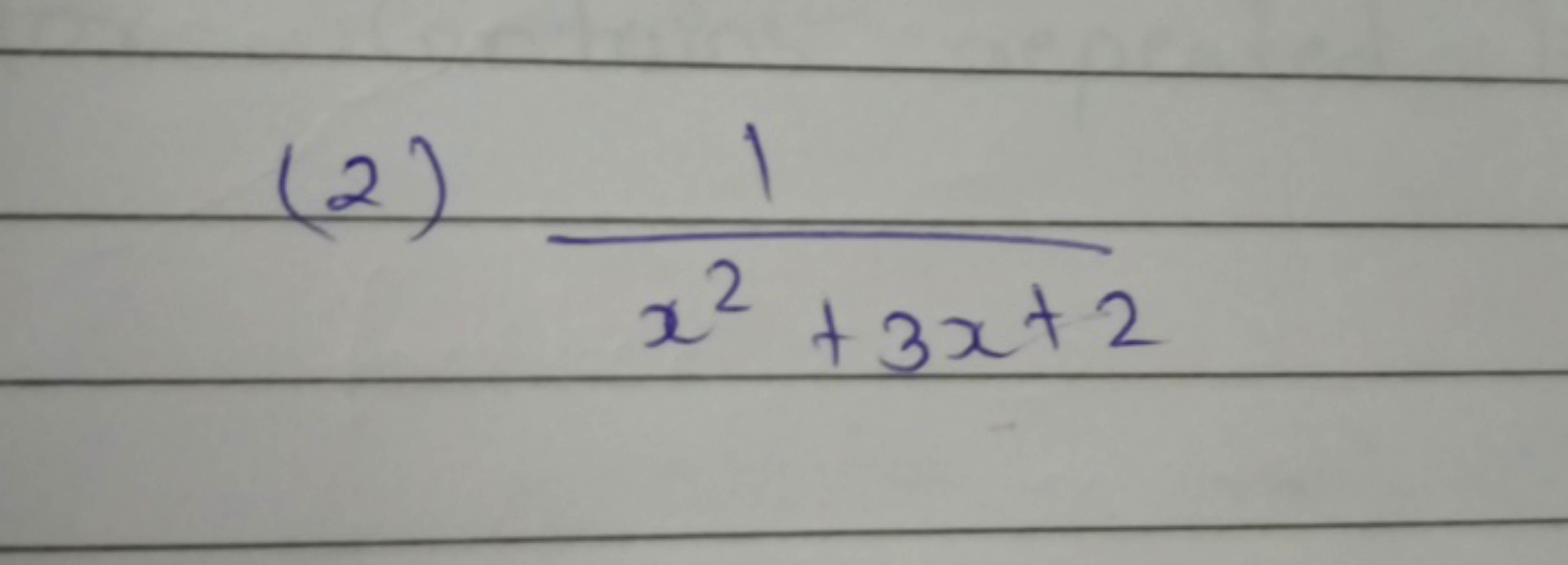 (2) x2+3x+21​