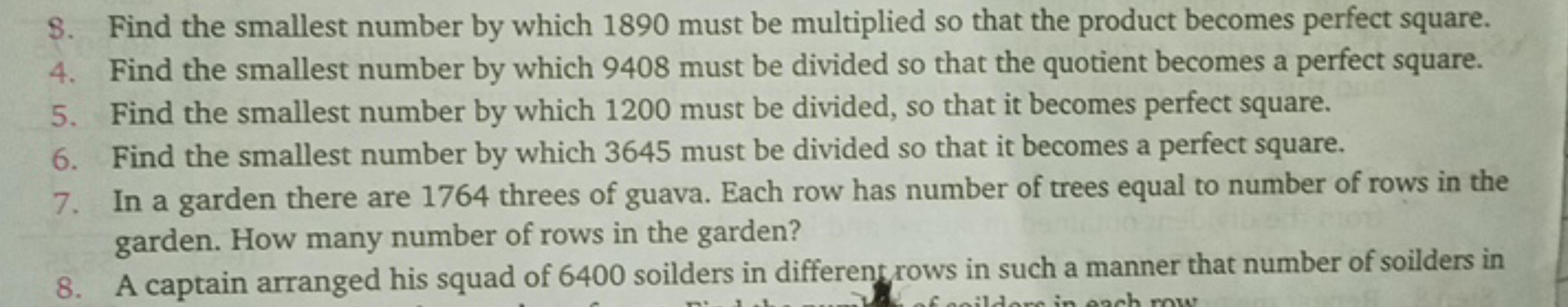 S. Find the smallest number by which 1890 must be multiplied so that t