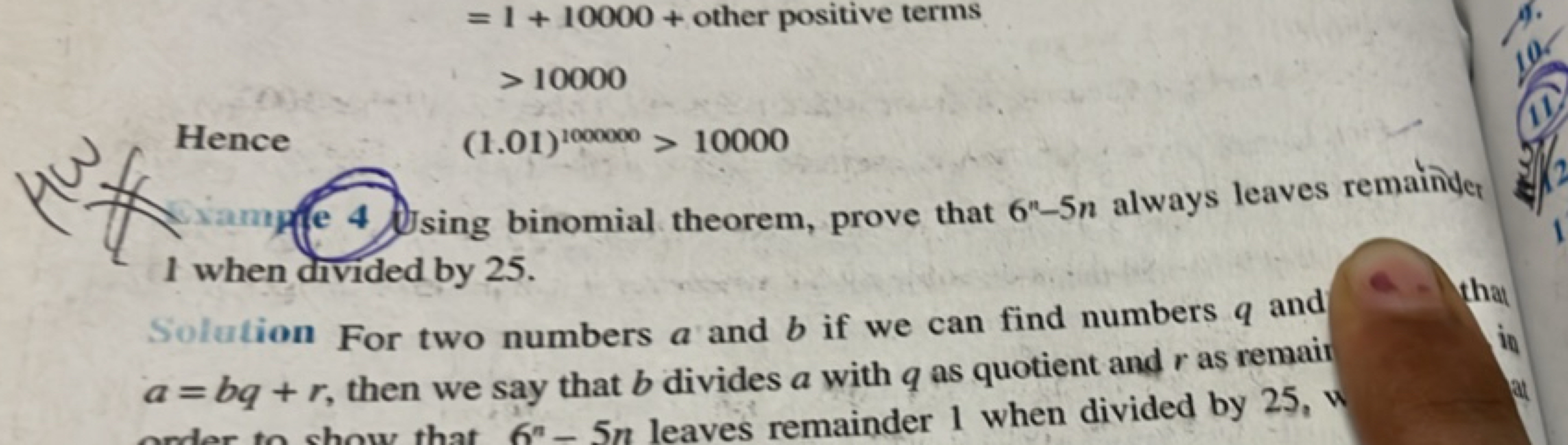 Hence
= 1 + 10000+ other positive terms
> 10000
(1.01)1000000
(1.01) 1