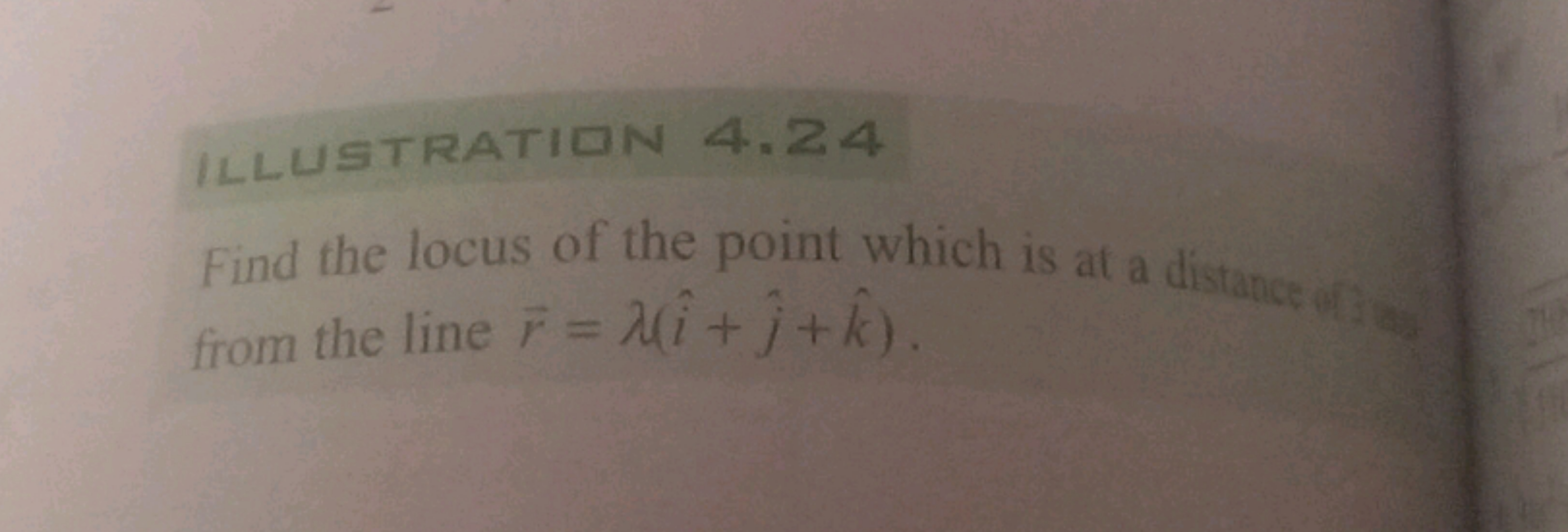 ILLUSTRATIIIN 4.24
Find the locus of the point which is at a distancer