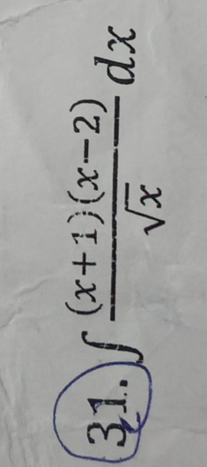 31. ∫x​(x+1)(x−2)​dx