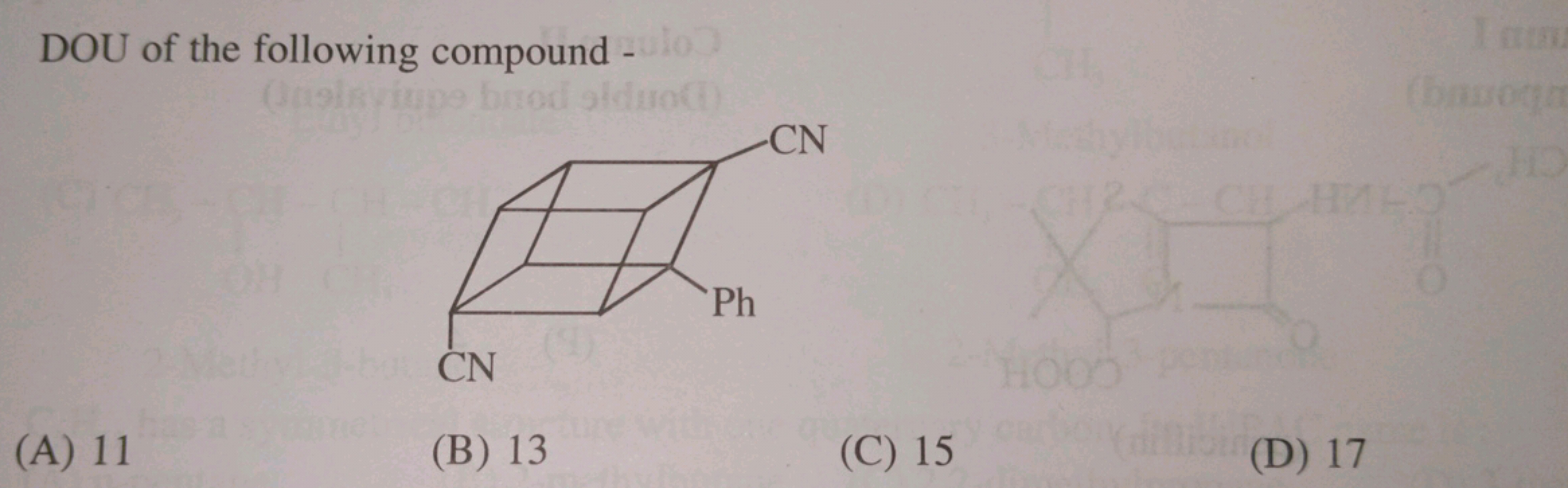 DOU of the following compound -
N#CC12CC3C4CC5(C#N)C3C1C5(c1ccccc1)C42