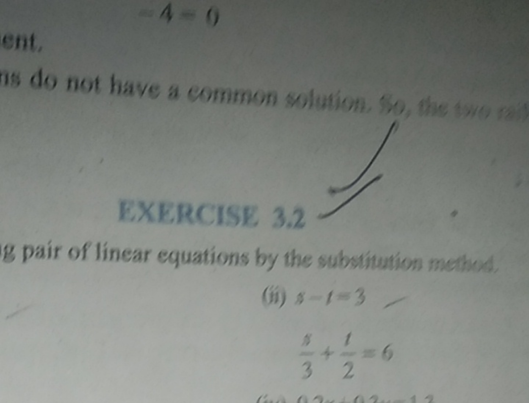 −4=0
ent,
as do not have a common solution. fio, the tano as

EXERCISE