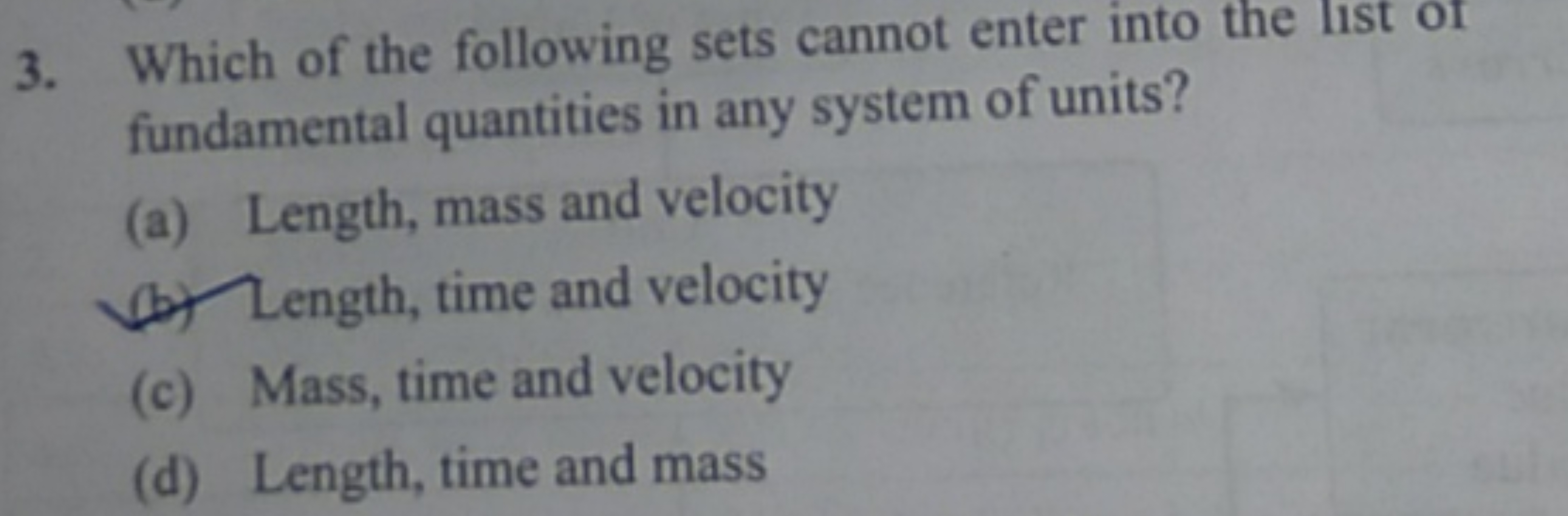 3. Which of the following sets cannot enter into the list or fundament