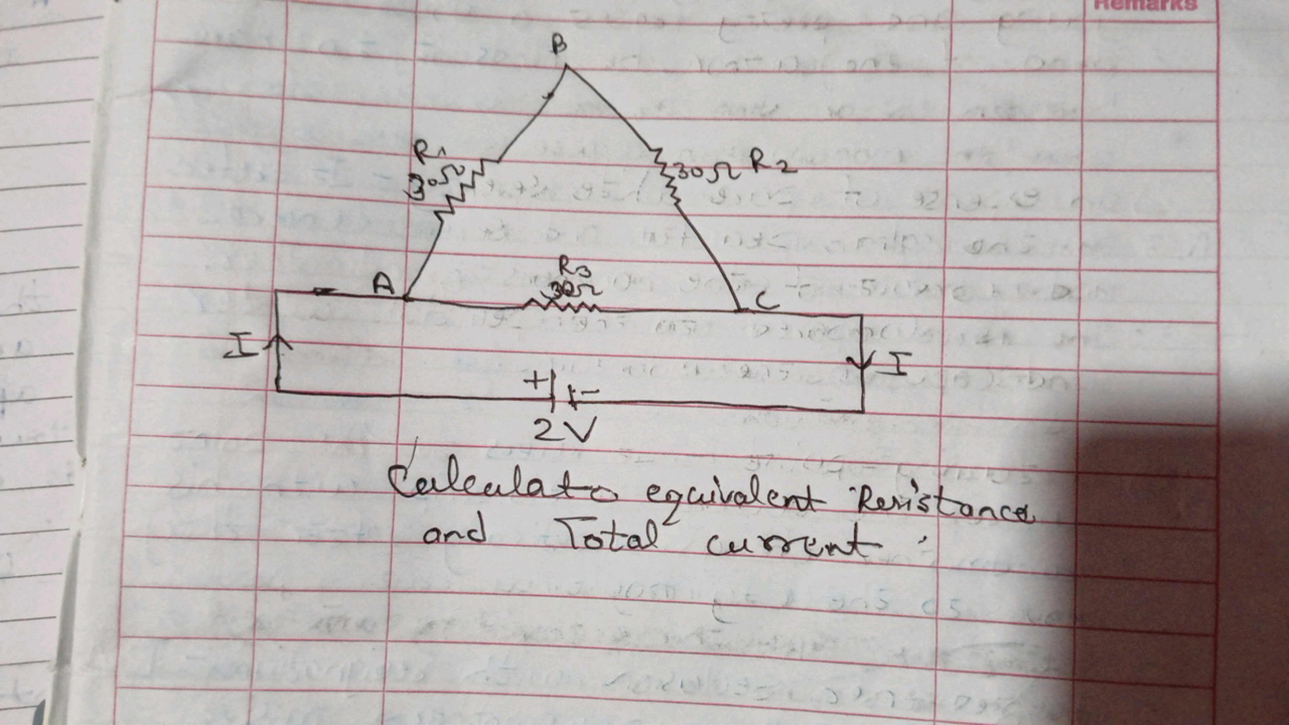 Calculator equivalent Resistance and Total current