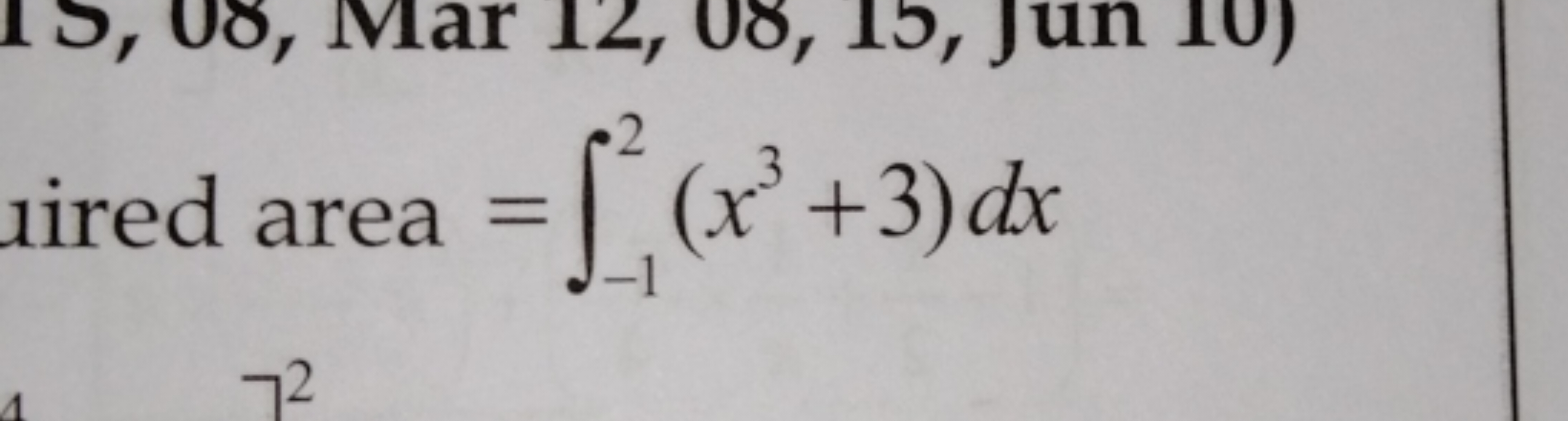 ired area =∫−12​(x3+3)dx