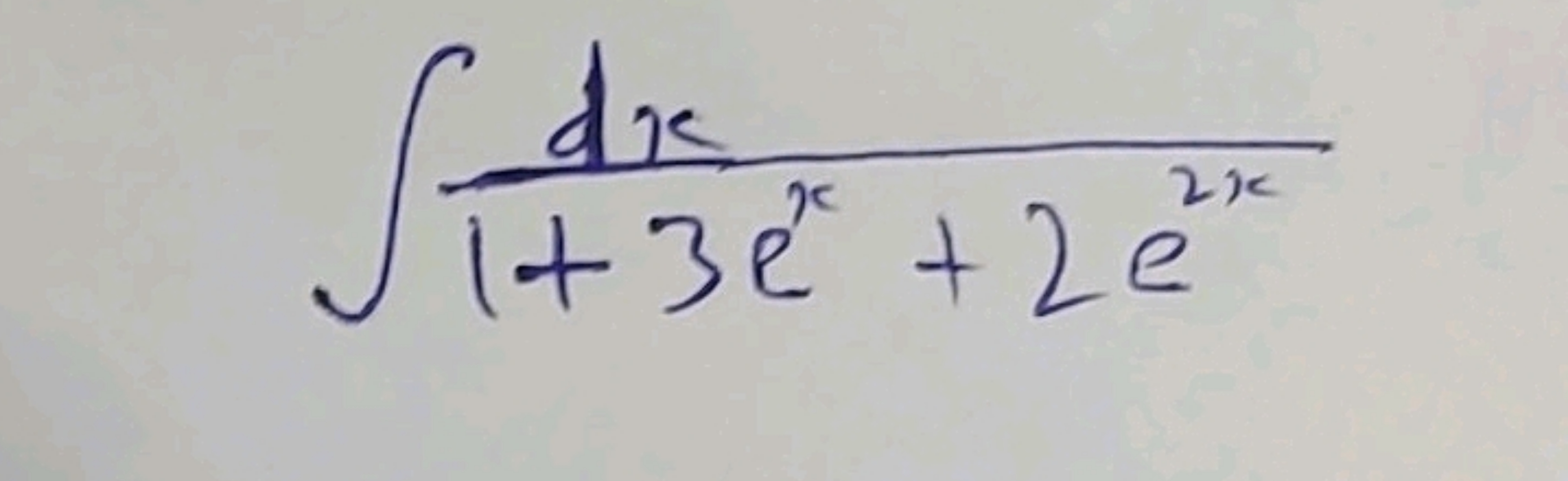 ∫1+3ex+2e2xdx​