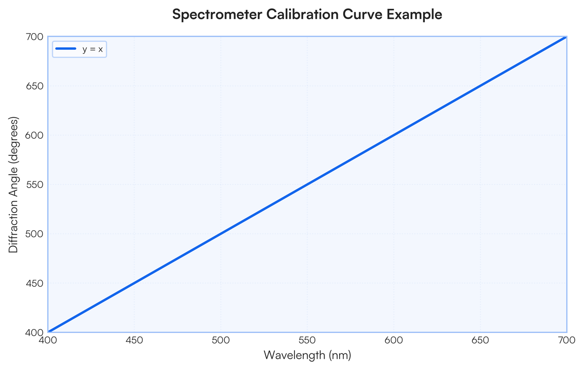 Calibration of spectrometer full theory | Filo