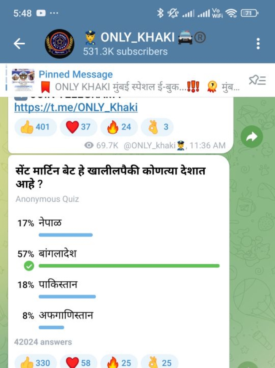 * ONLY_KHAKI
531.3 K subscribers
Pinned Message
ONLY KHAKI मुंबई स्पेश