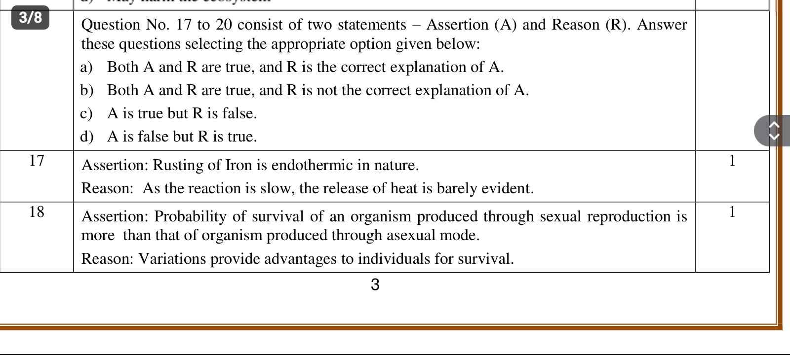 \begin{tabular} { | c | c | c | } 
\hline 3/8 & \begin{tabular} { l } 