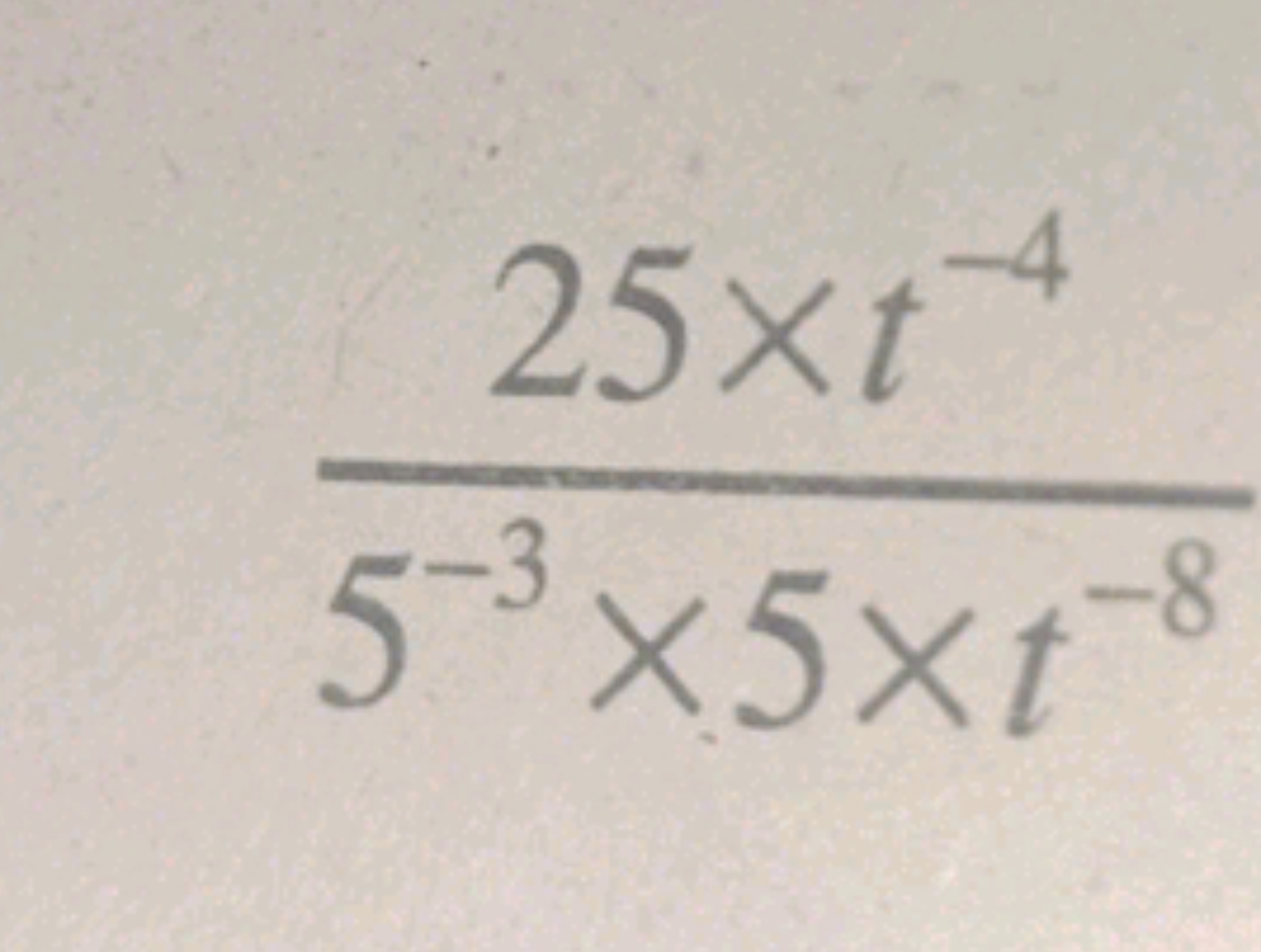 5−3×5×t−825×t−4​