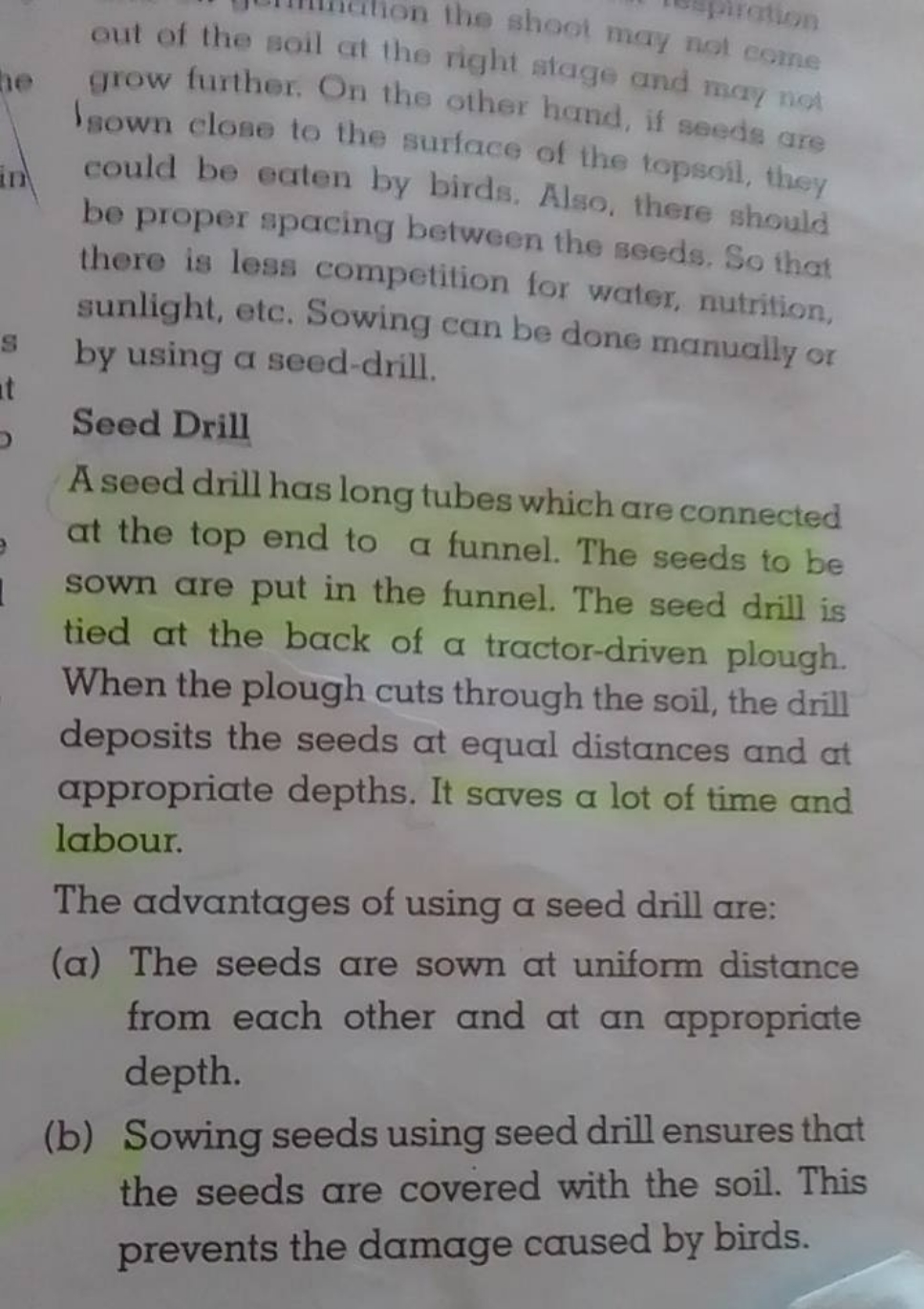 out of the soil gif the shoot may not come grow futher. On the right s