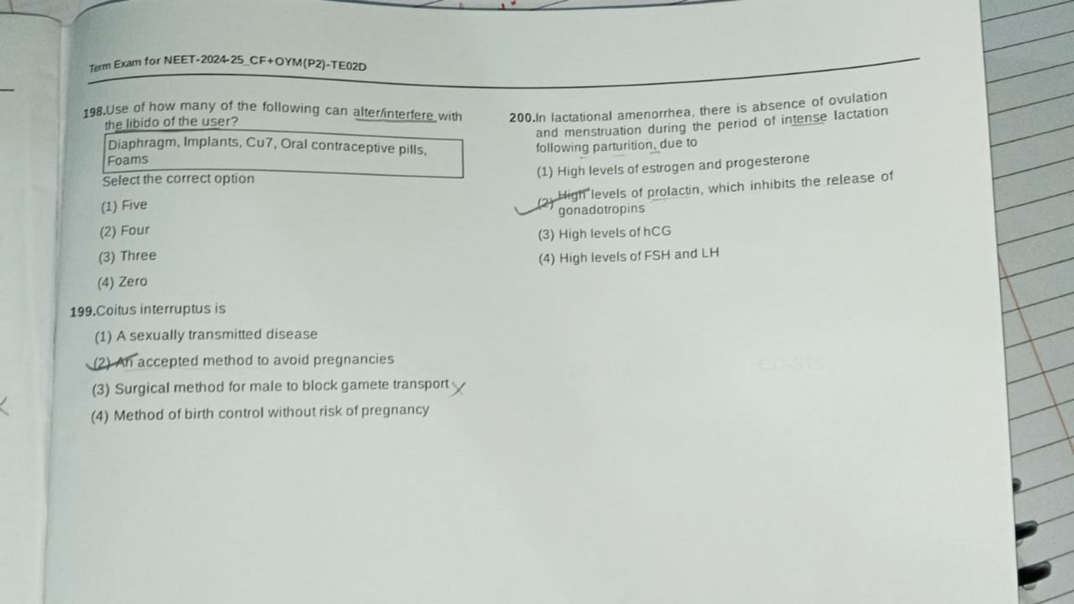 Tem Exam for NEET-2024-25_CF+OYM(P2)-TE02D
198.Use of how many of the 