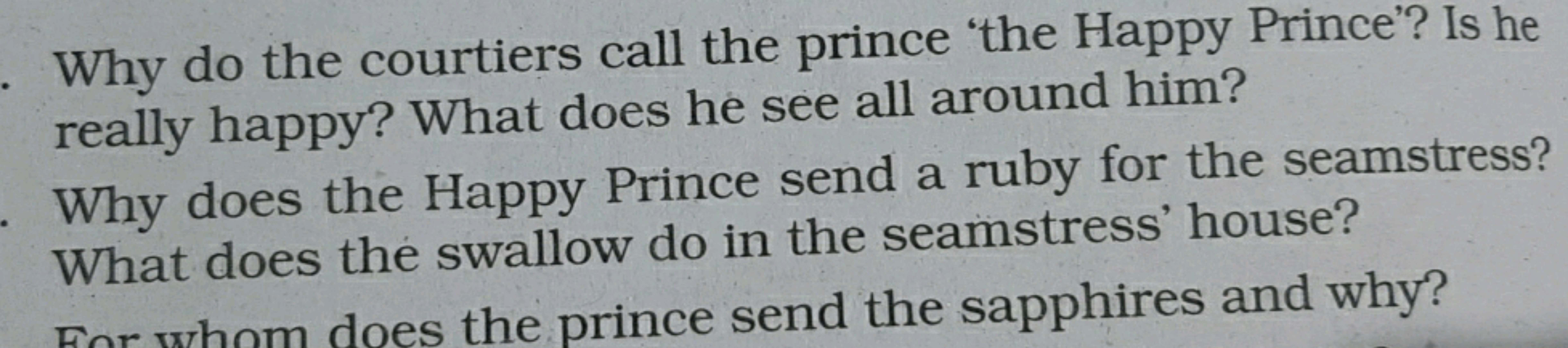 Why do the courtiers call the prince 'the Happy Prince'? Is he really 