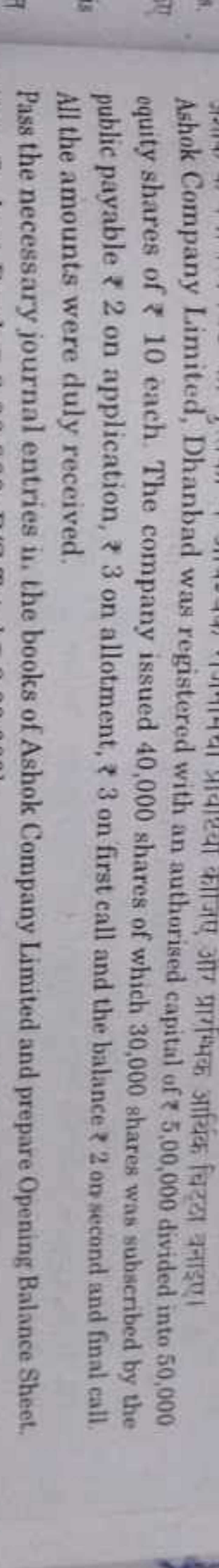 Ashok Company Limited, Dhanbad was registered with an authorised capit