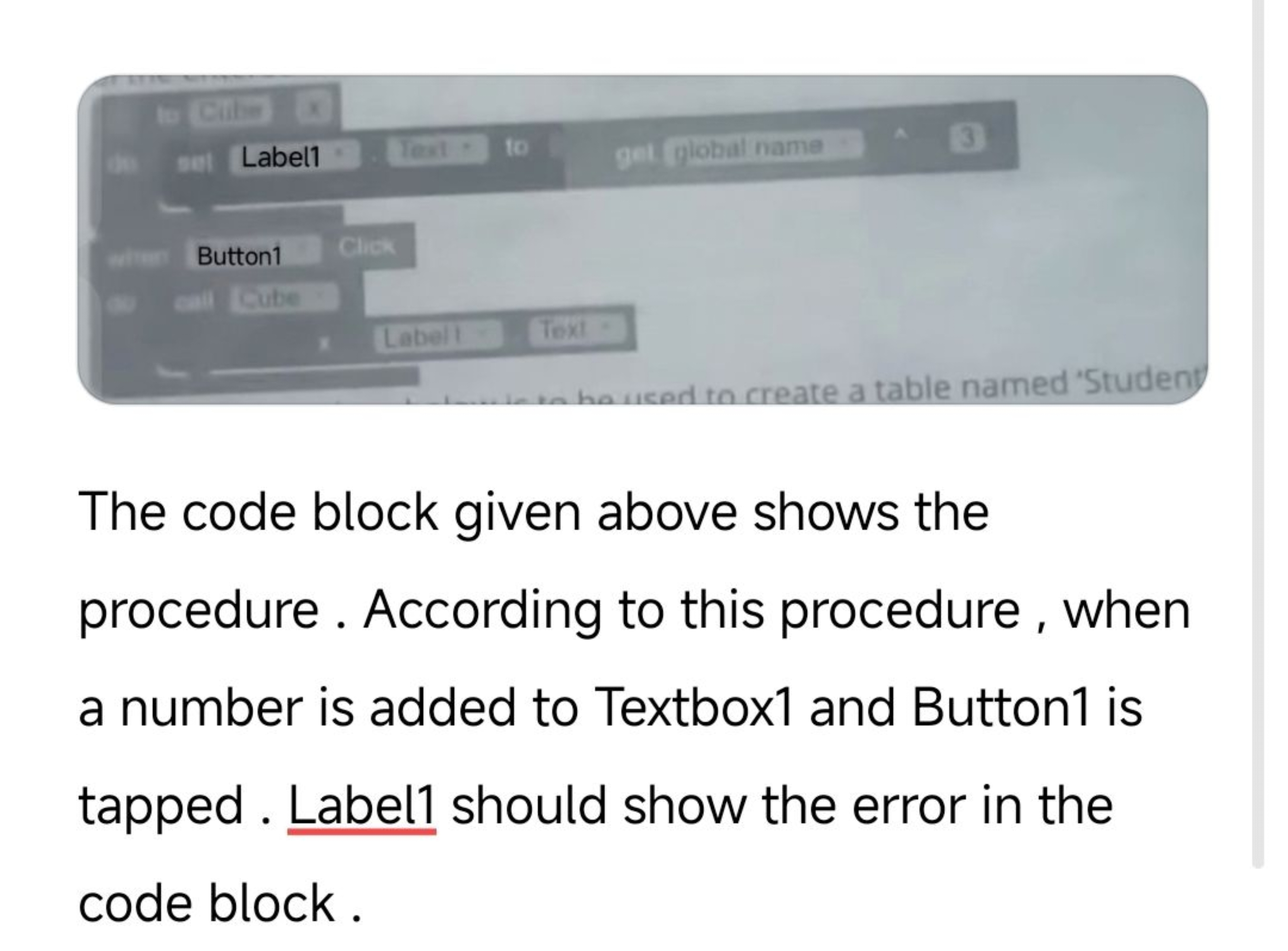 The code block given above shows the procedure. According to this proc