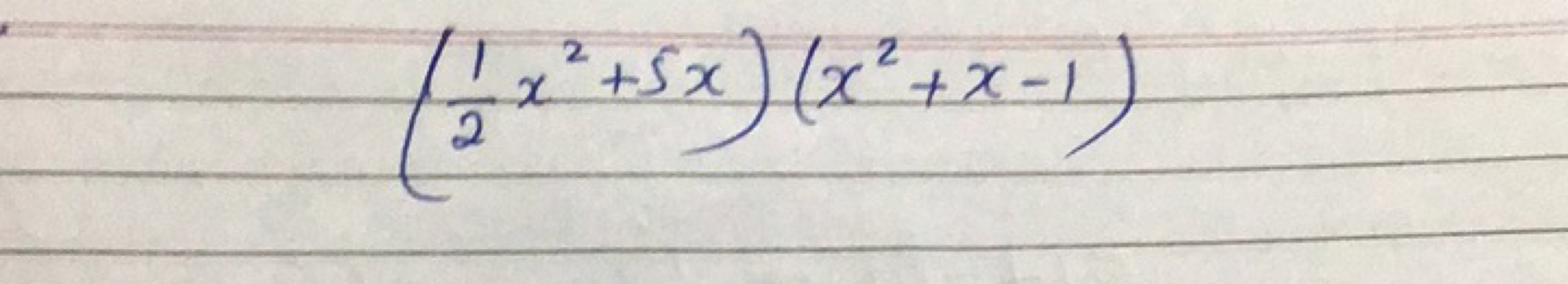 (21​x2+5x)(x2+x−1)