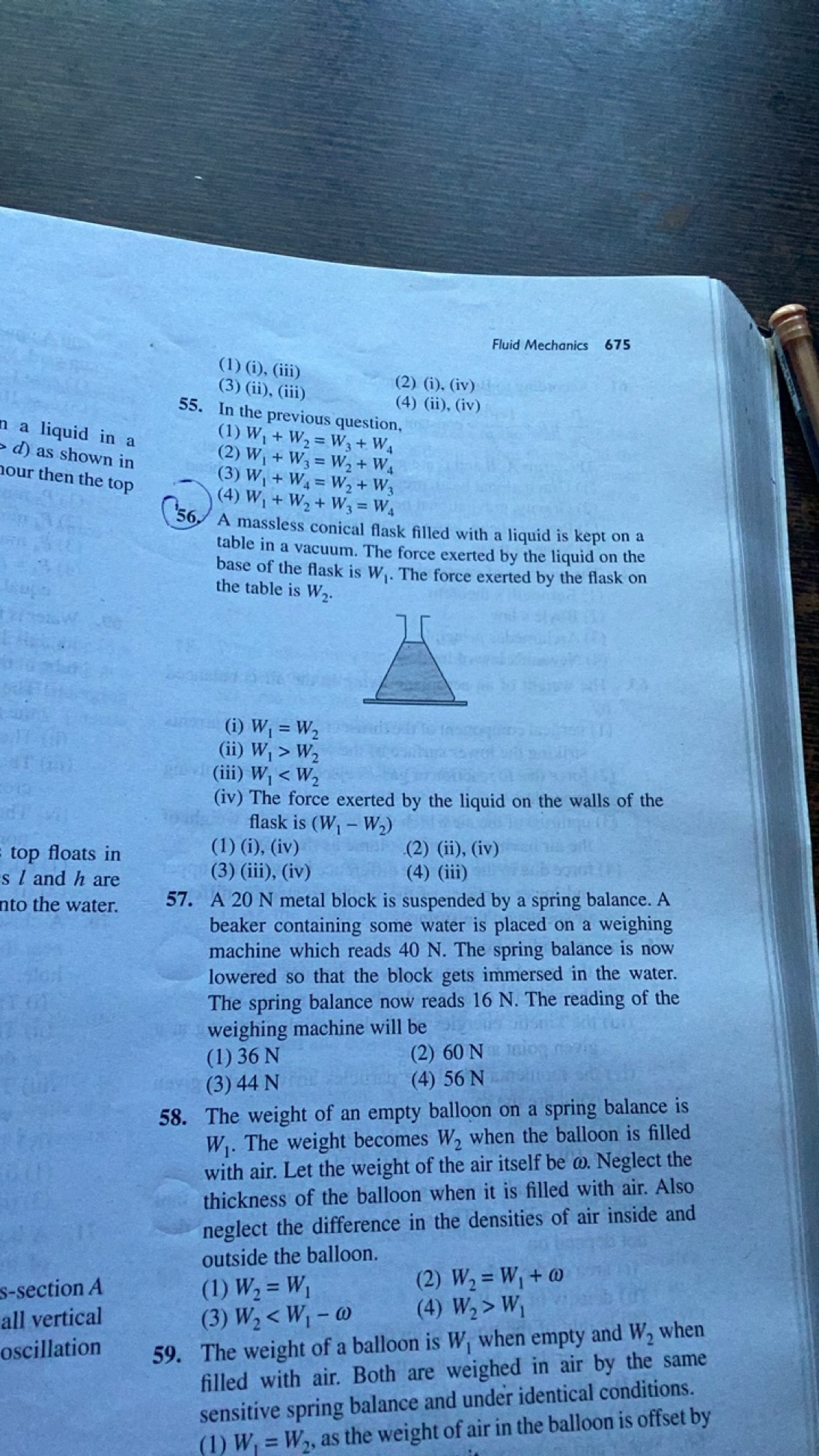 Fluid Mechanics
675 a liquid in a d) as shown in our then the top top 