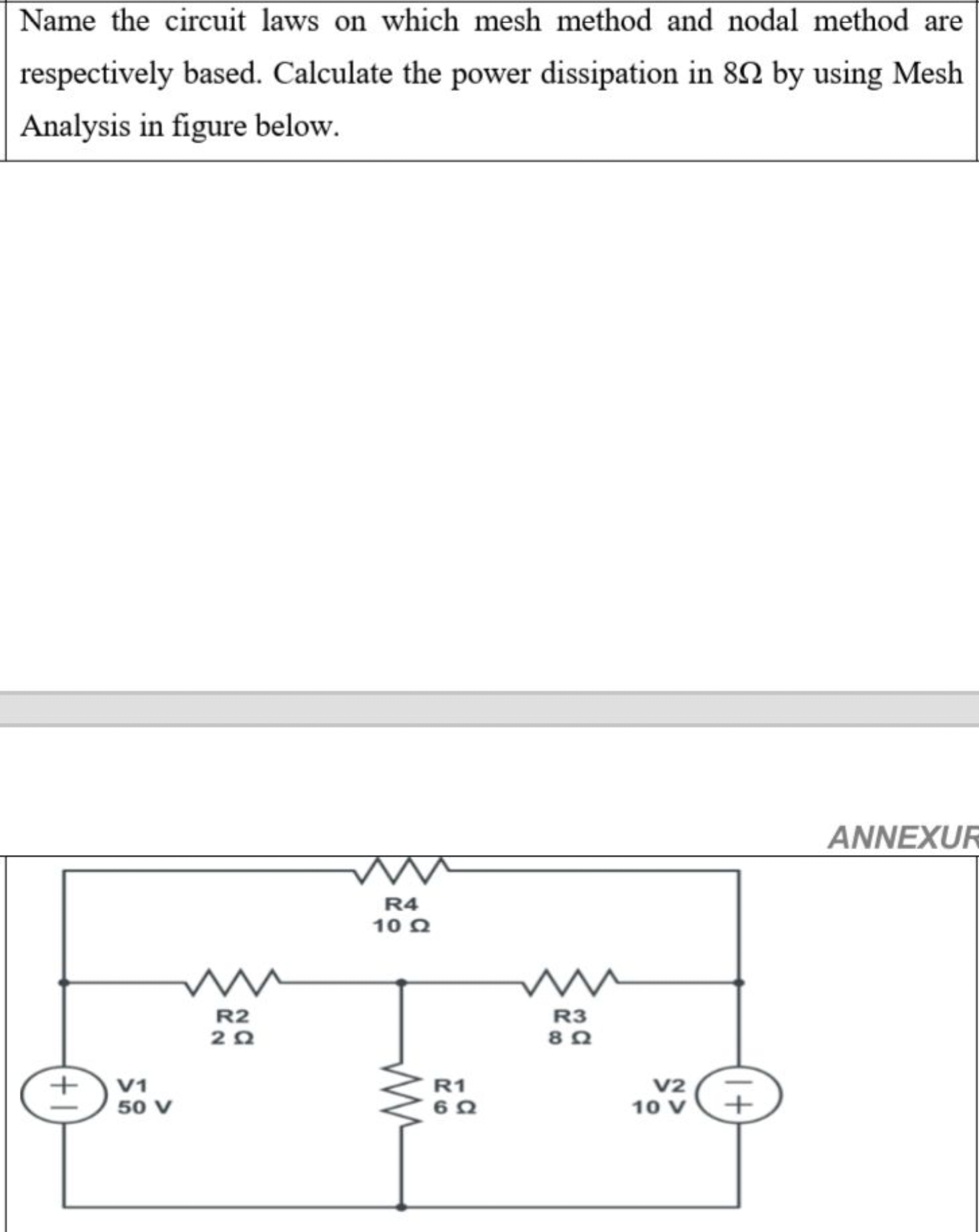 Name the circuit laws on which mesh method and nodal method are respec