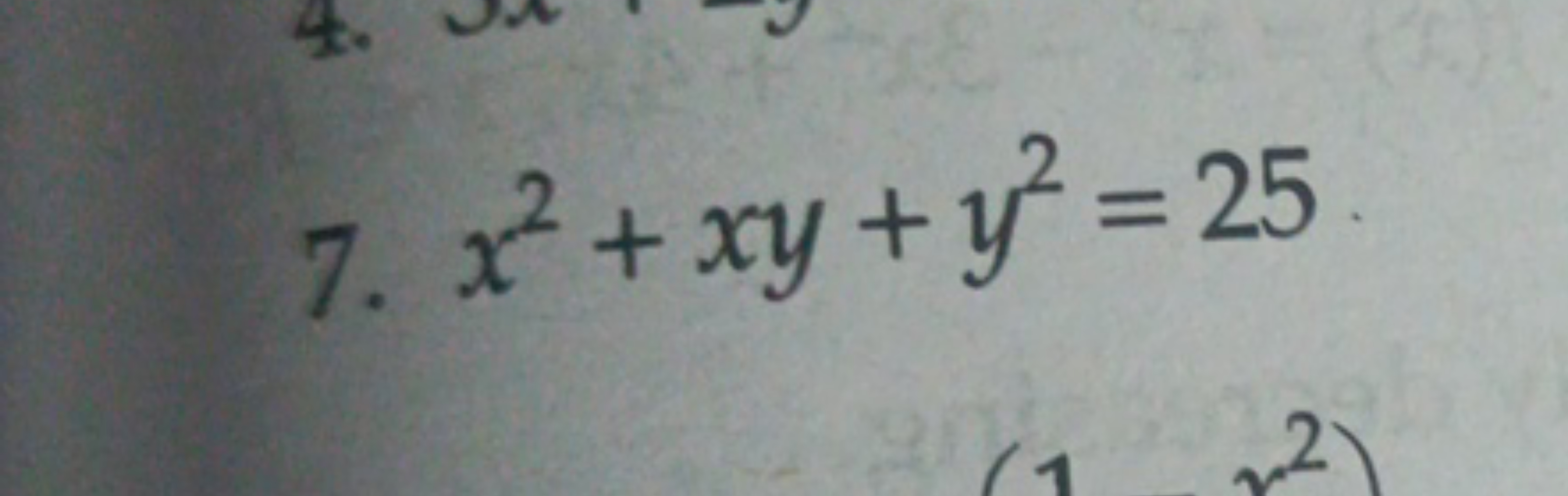 7. x2+xy+y2=25