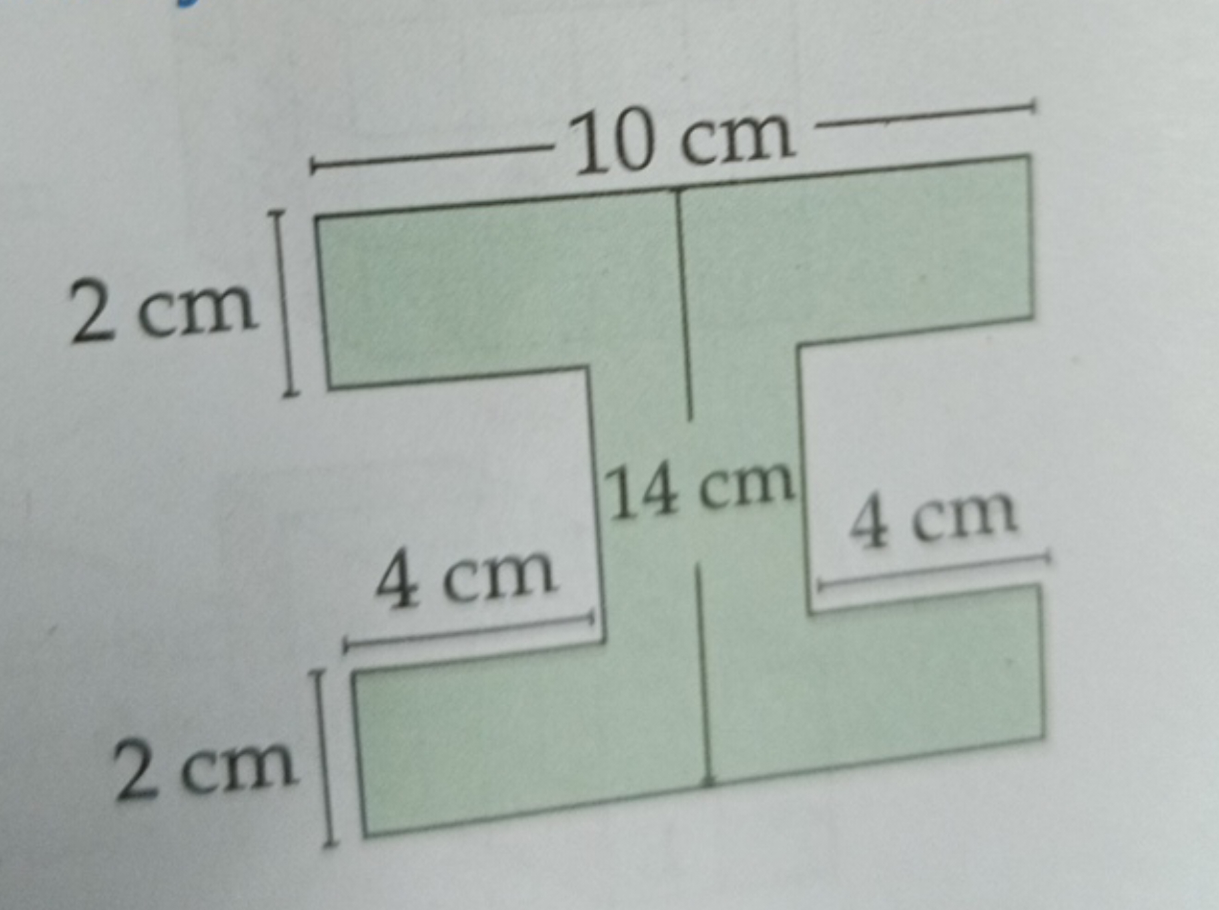 2 cm
10 cm
2 cm
4 cm
14 cm
4 cm