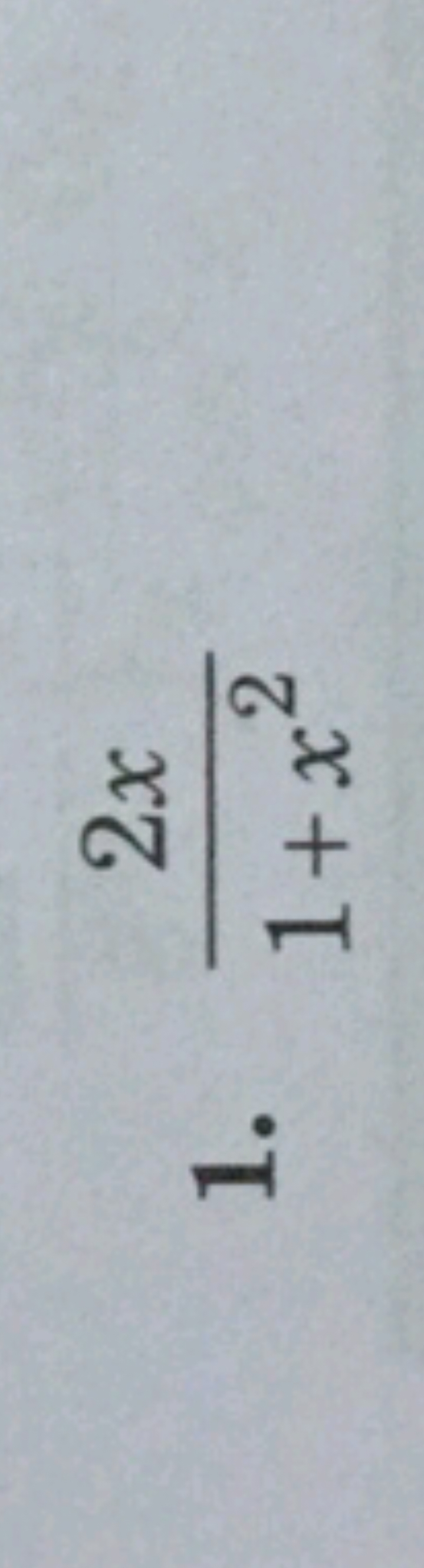 1. 1+x22x​