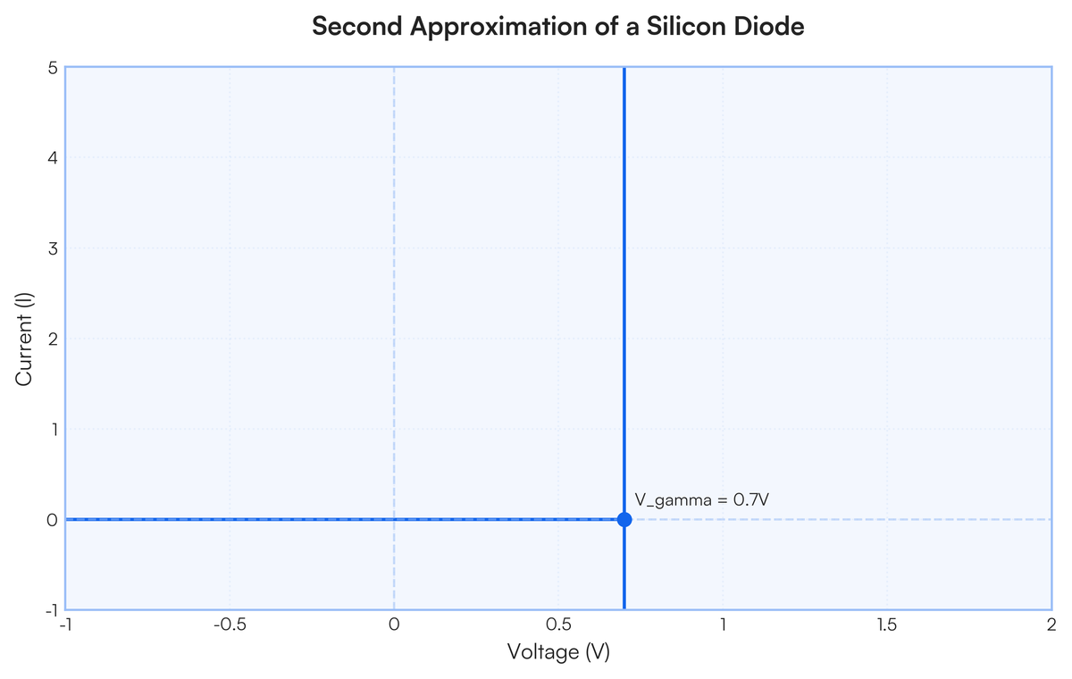 Explain 1st,2d,& 3rd approximation of diode | Filo