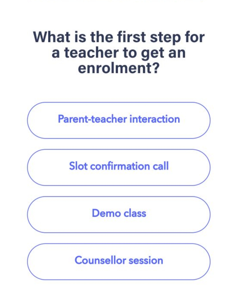 What is the first step for a teacher to get an enrolment?

Parent-teac