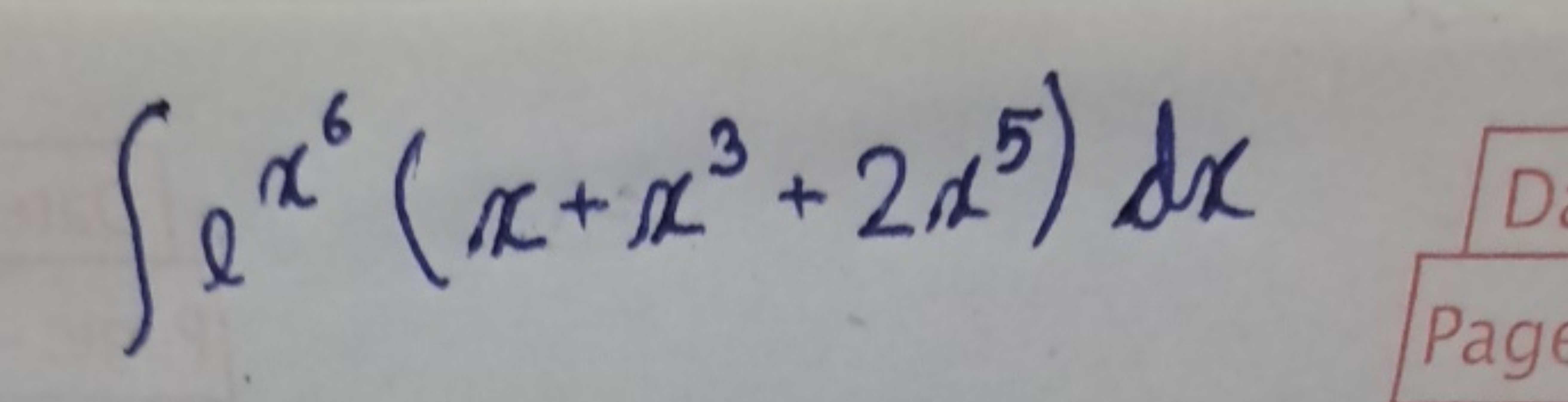 ∫ex6(x+x3+2x5)dx