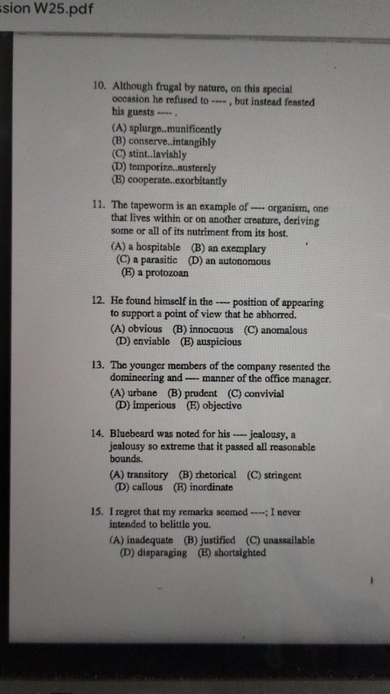 sion W25.pdf
10. Although frugal by nature, on this special occasion h