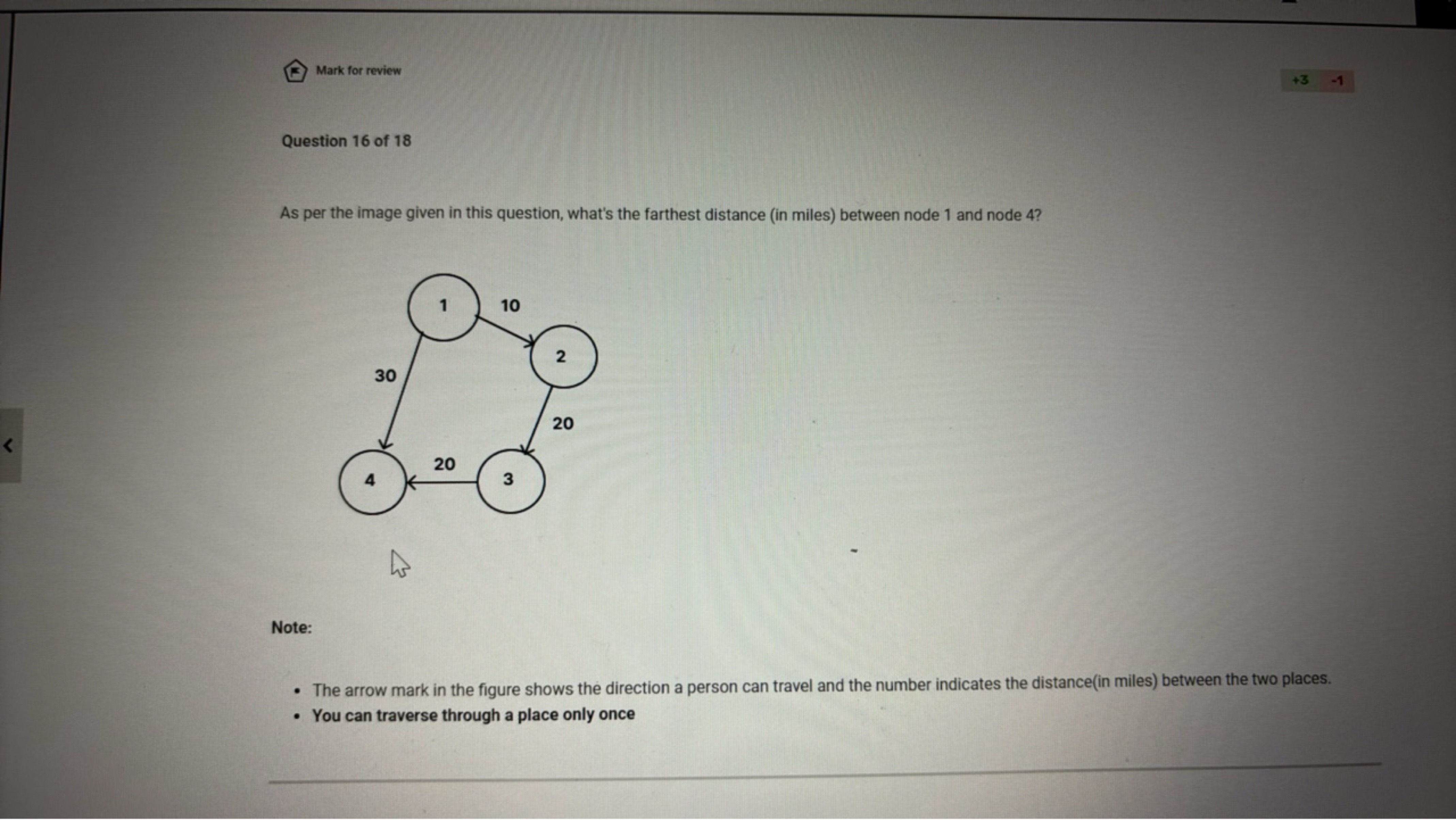 Mark for review

Question 16 of 18

As per the image given in this que