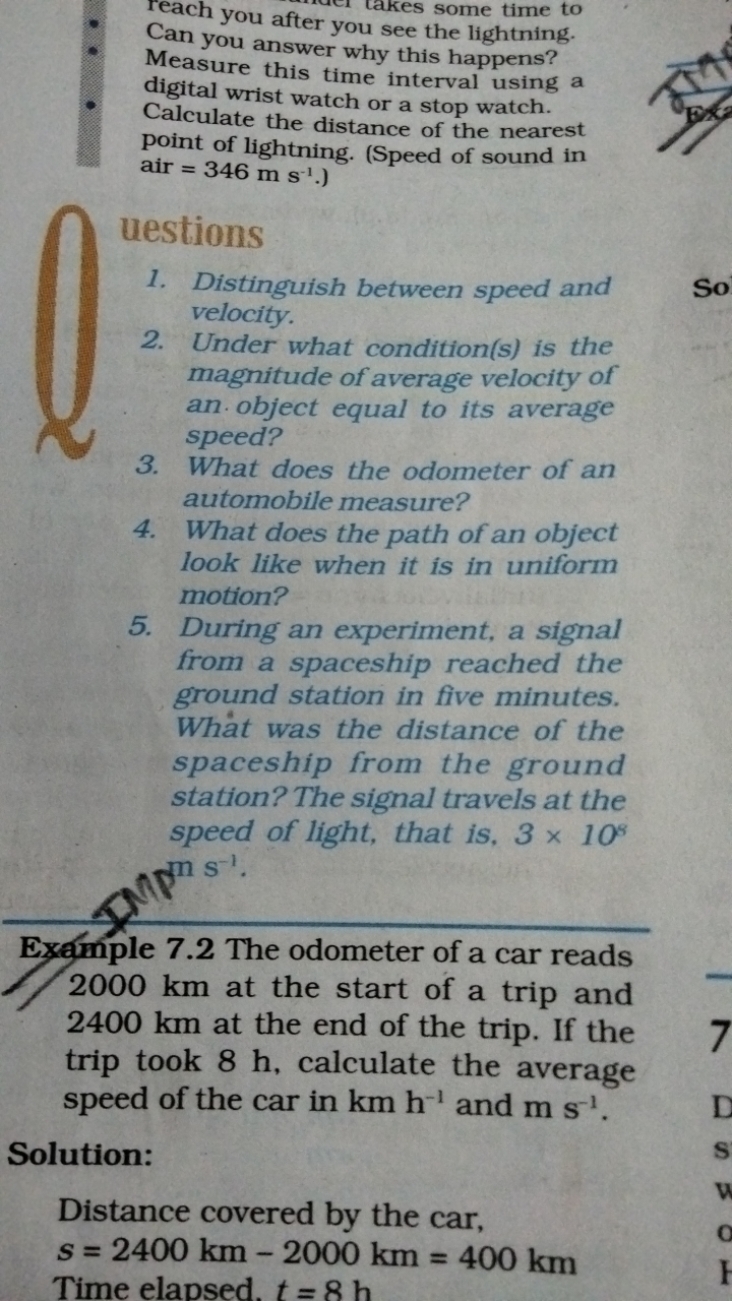 reach you after you see the lightning. Can you answer why this happens