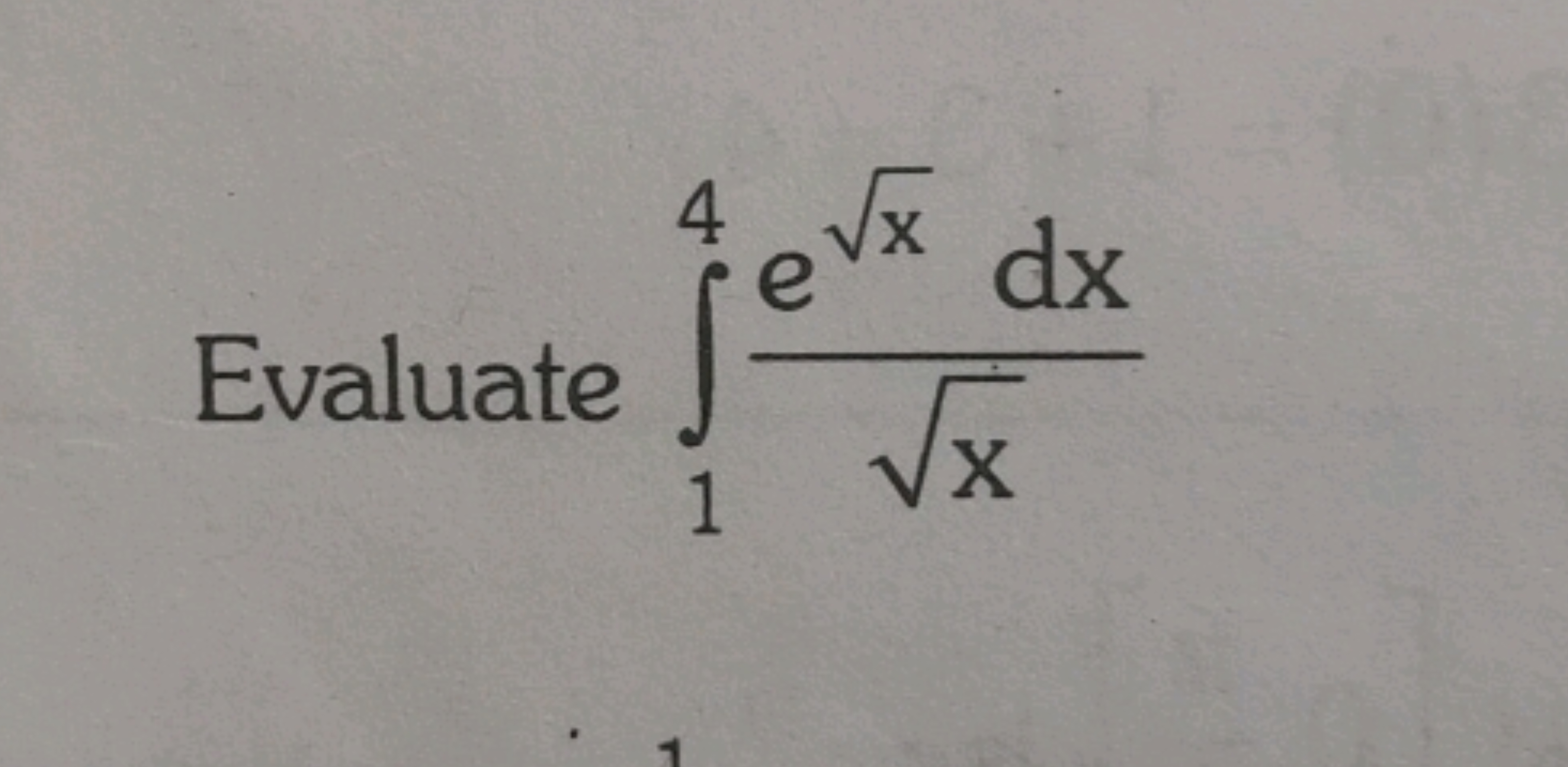 Evaluate ∫14​x​ex​dx​