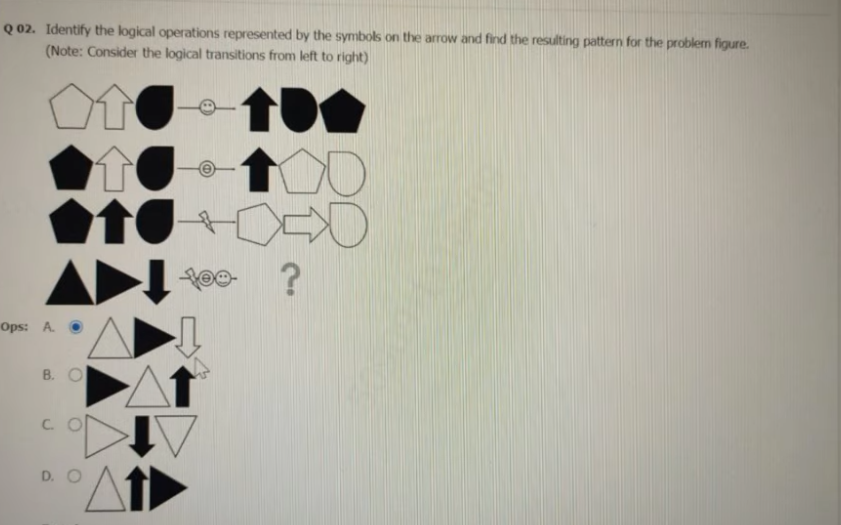 Question 02 Identify the logical operations represented by the symbols on..