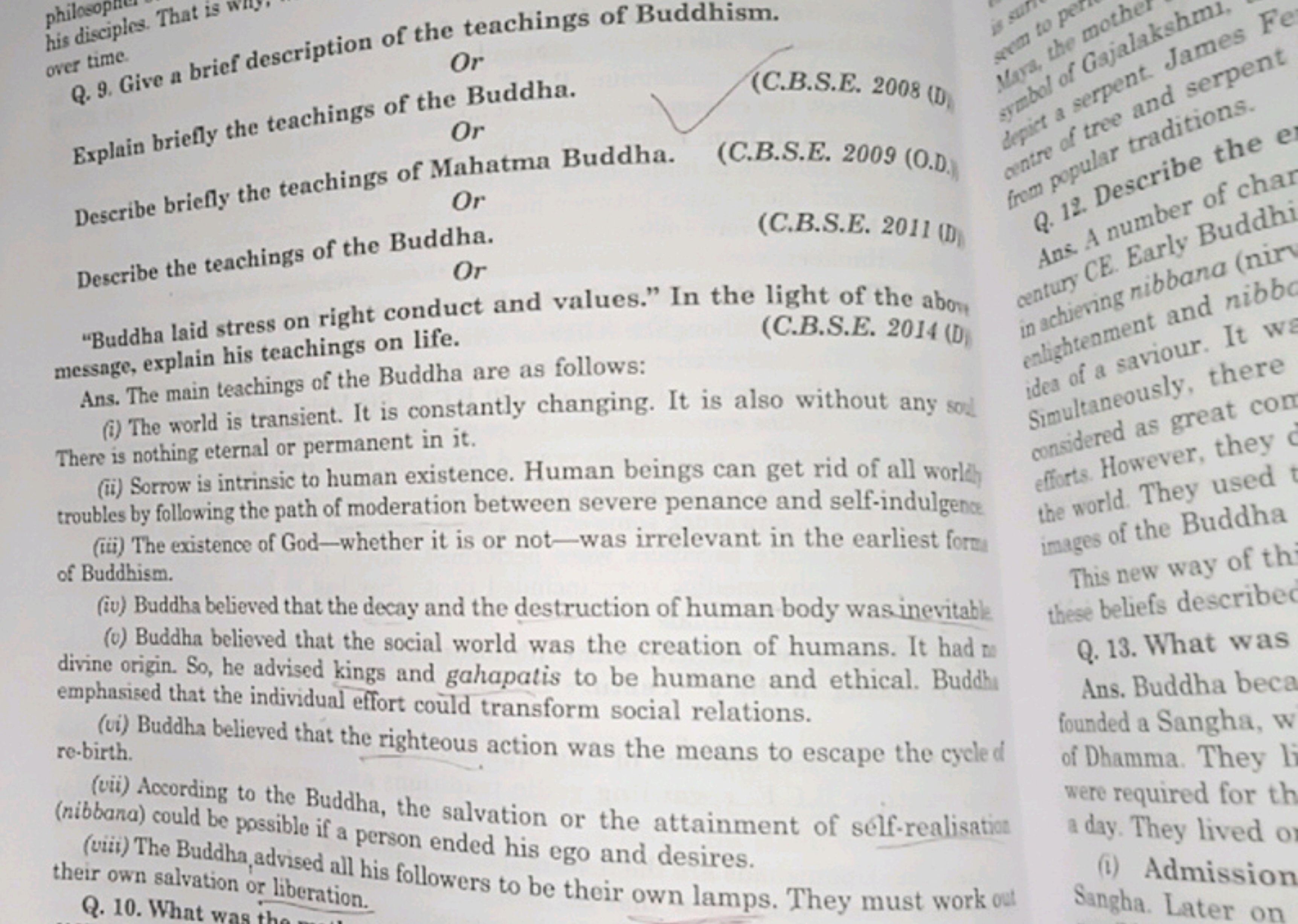 philos
his disciples. That is
over time.
Q. 9. Give a brief descriptio