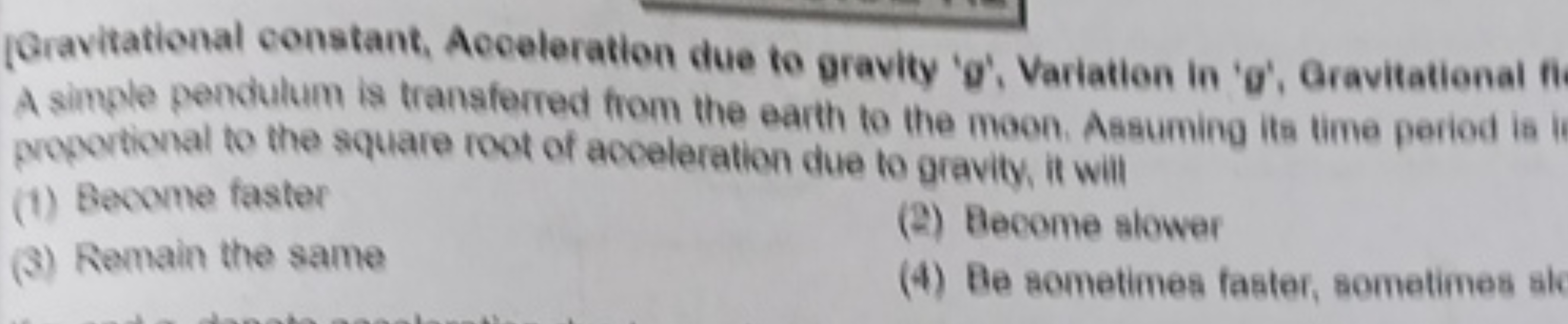 [Gravitational constant, Acceleration due to gravity 'g', Variation in