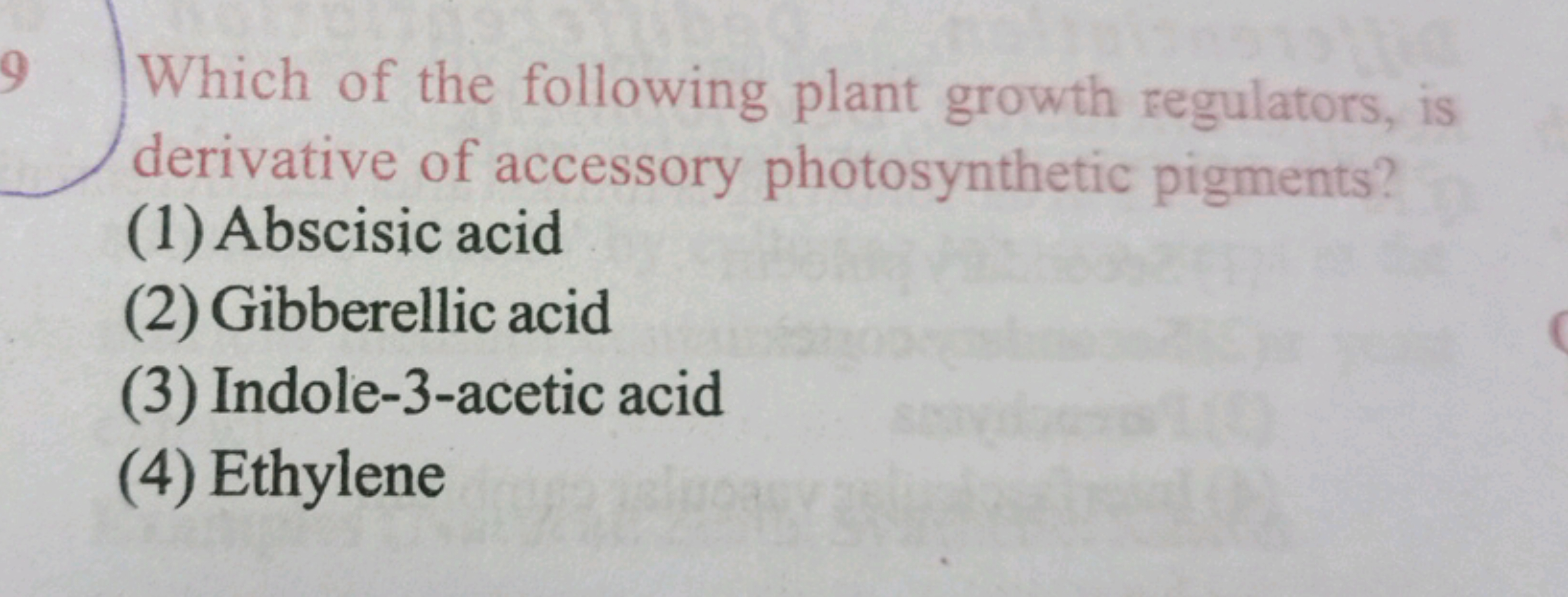 Which of the following plant growth regulators, is derivative of acces